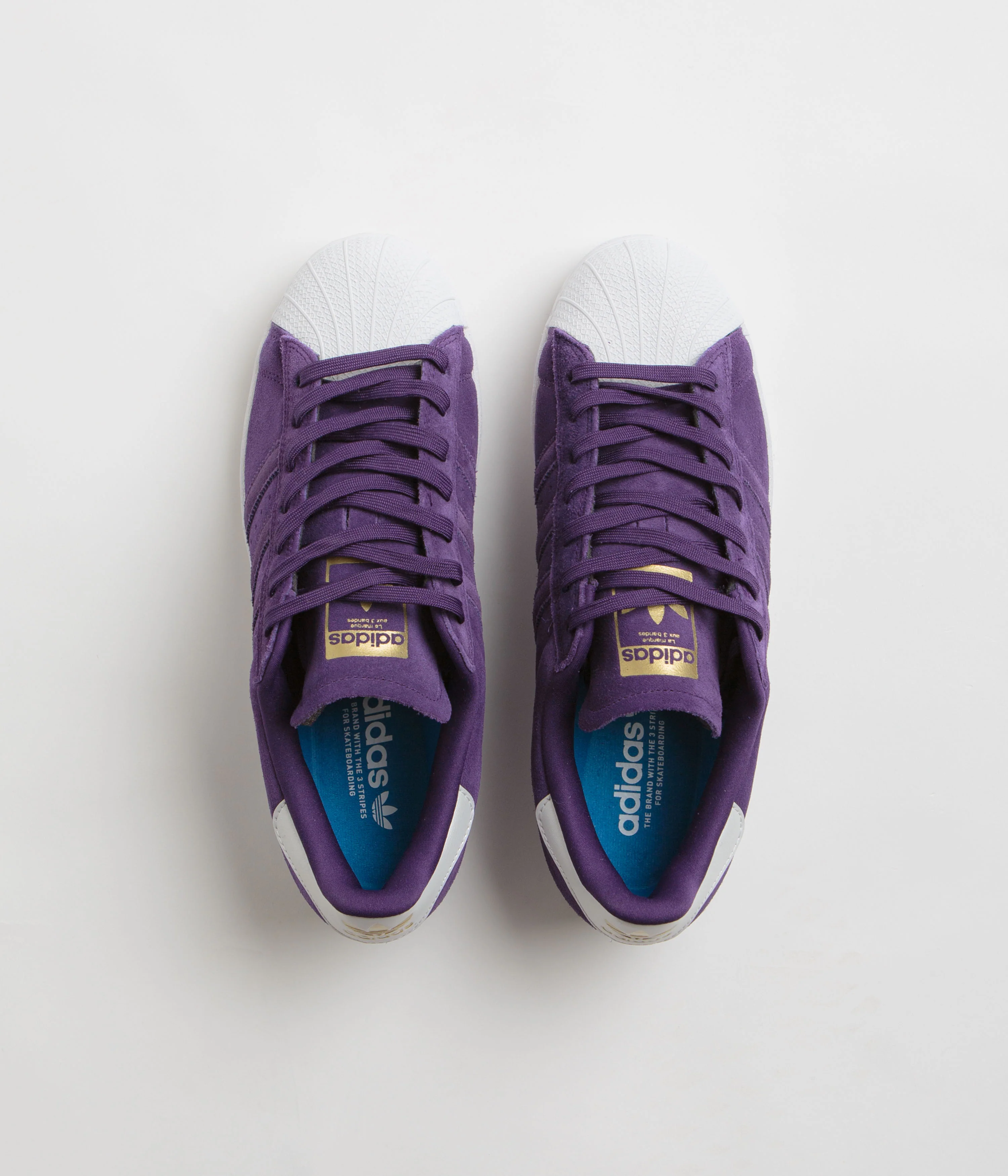 Adidas Superstar ADV Shoes - Collegiate Purple / Zero Metallic / Gold Metallic - Image 7