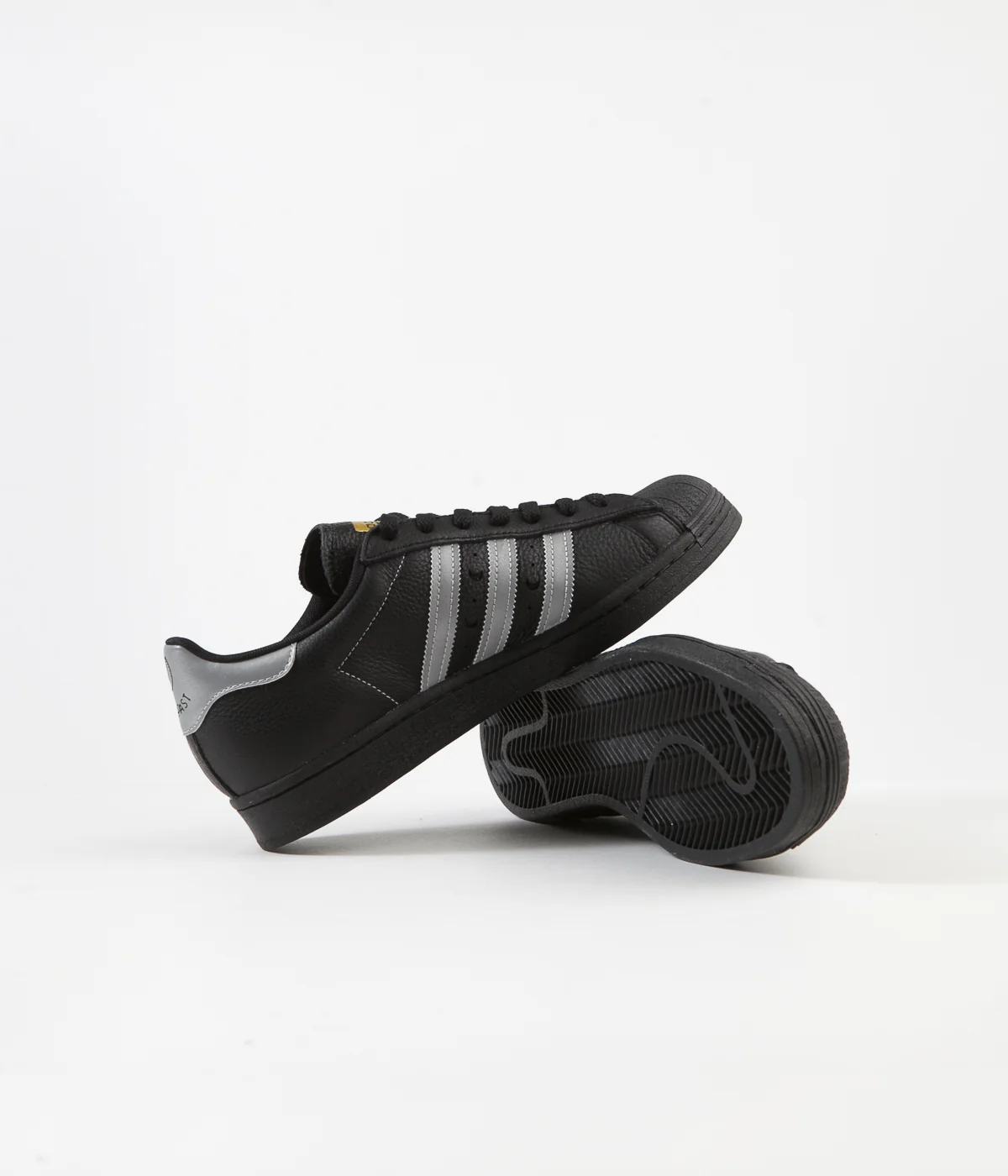Adidas Superstar ADV 'Soto' Shoes - Core Black / Silver Metallic / Gold Metallic - Image 6