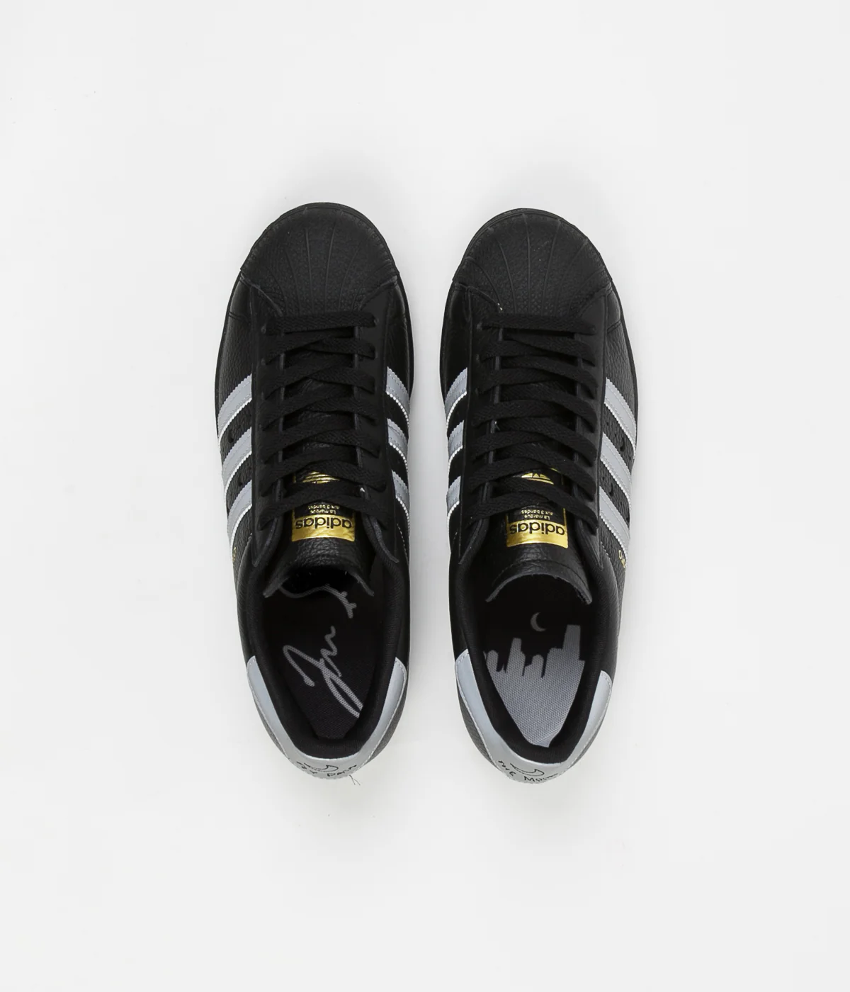 Adidas Superstar ADV 'Soto' Shoes - Core Black / Silver Metallic / Gold Metallic - Image 8