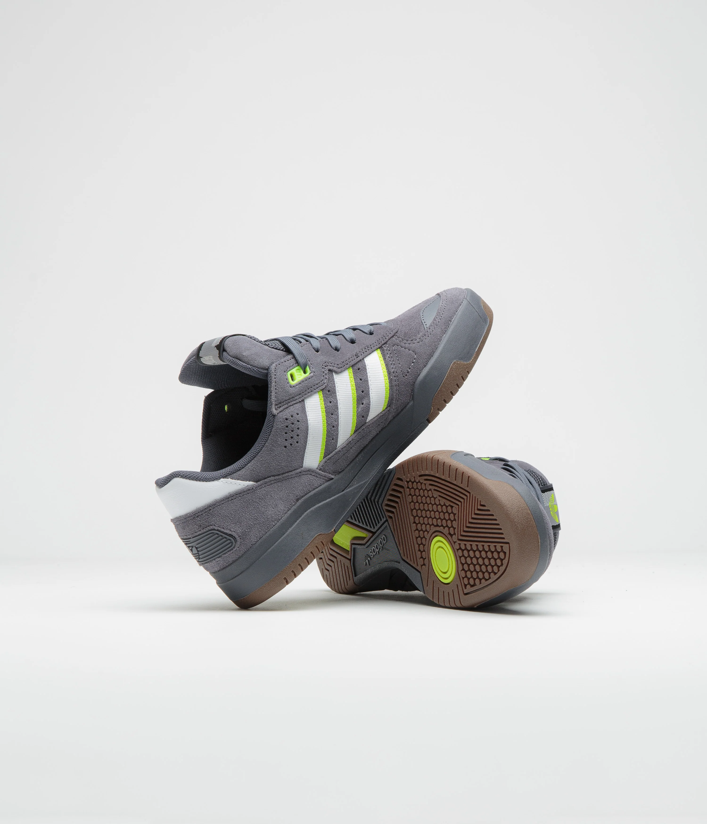 Adidas Tekkira Cup Shoes - Aurora Onix / FTWR White / Solar Slime - Image 5