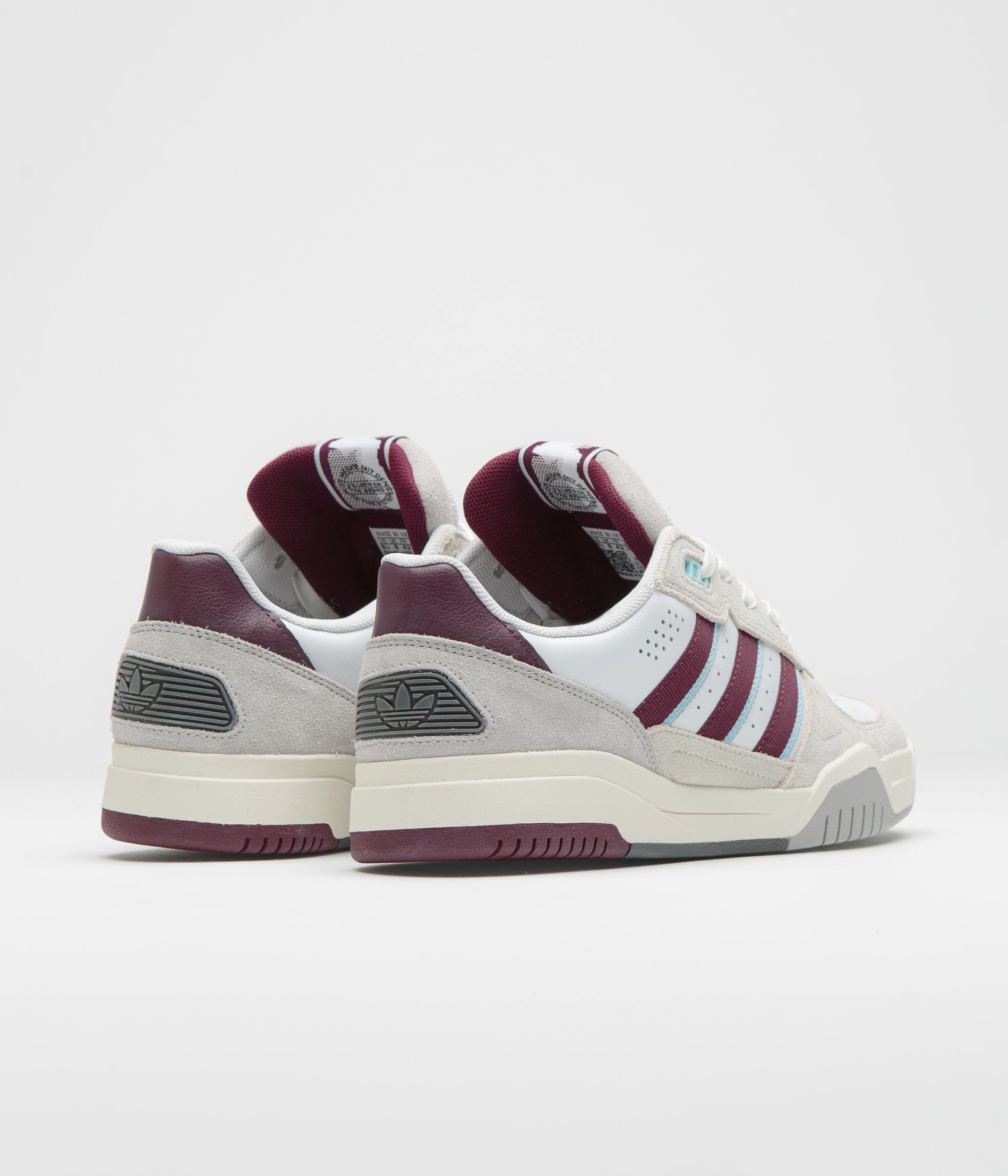 Adidas Tekkira Cup Shoes - FTWR White / Maroon / Clear Sky - Image 4