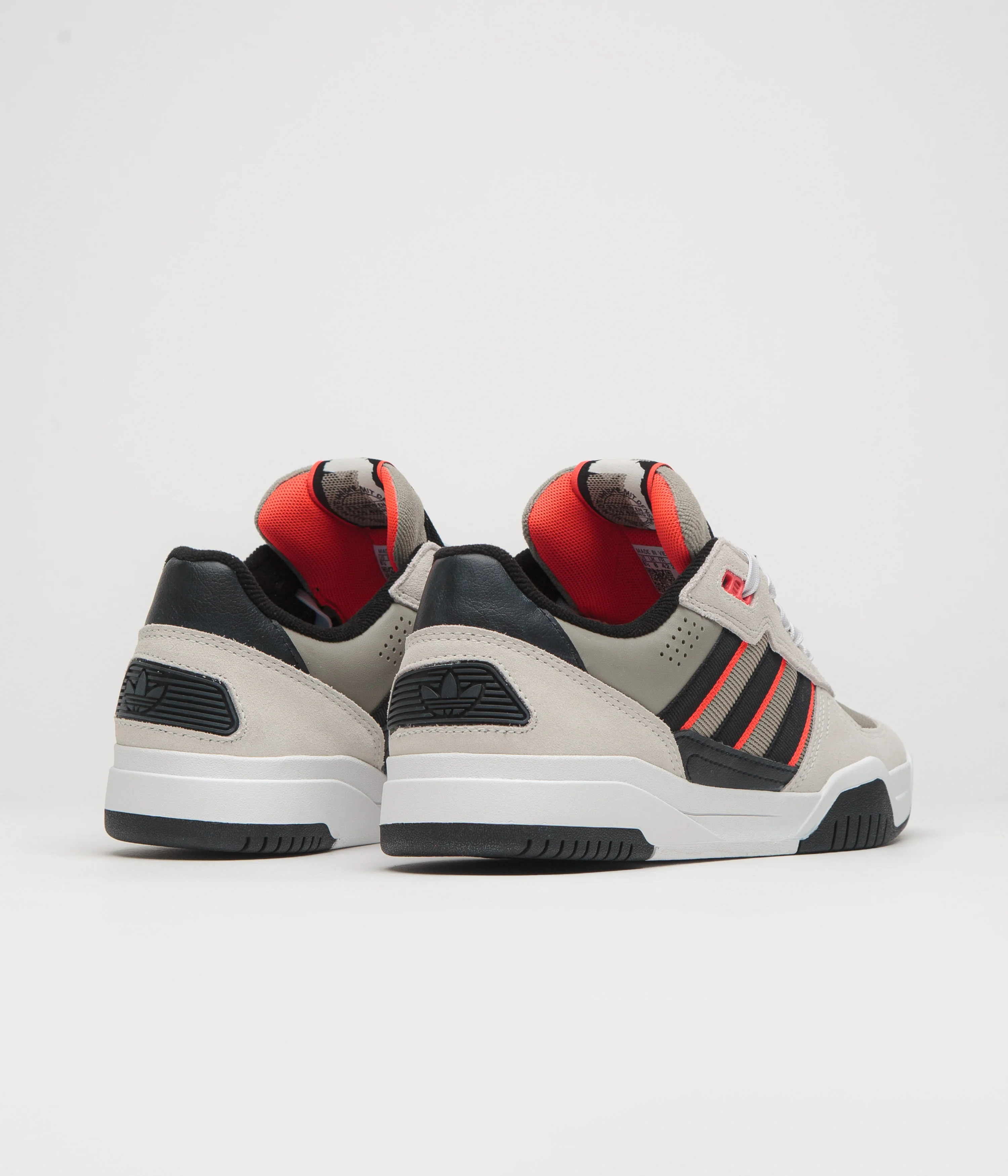 Adidas Tekkira Cup Shoes - Orbit Grey / Core Black / Solar Red - Image 4