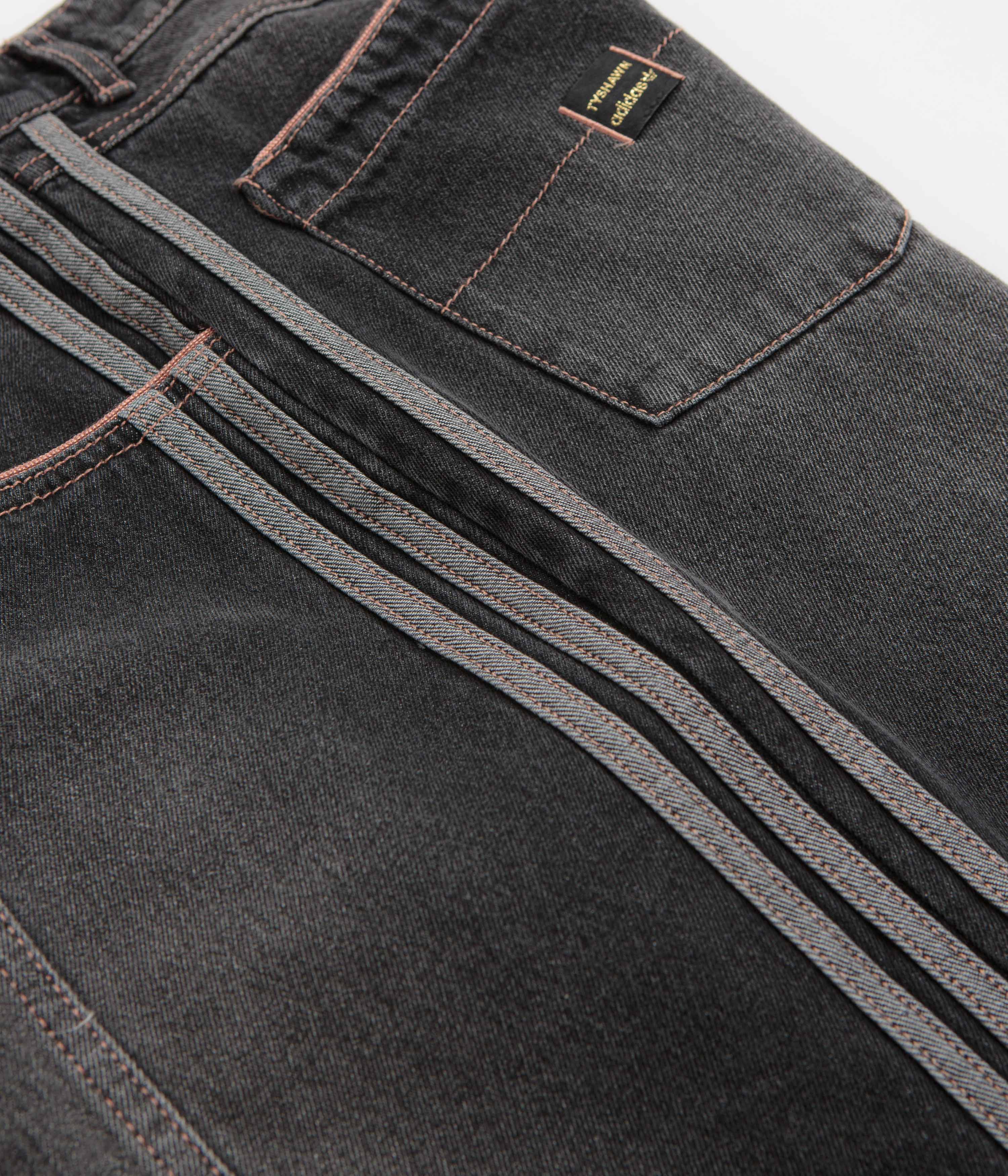 Adidas Tyshawn Denim Shorts - Black - Image 8