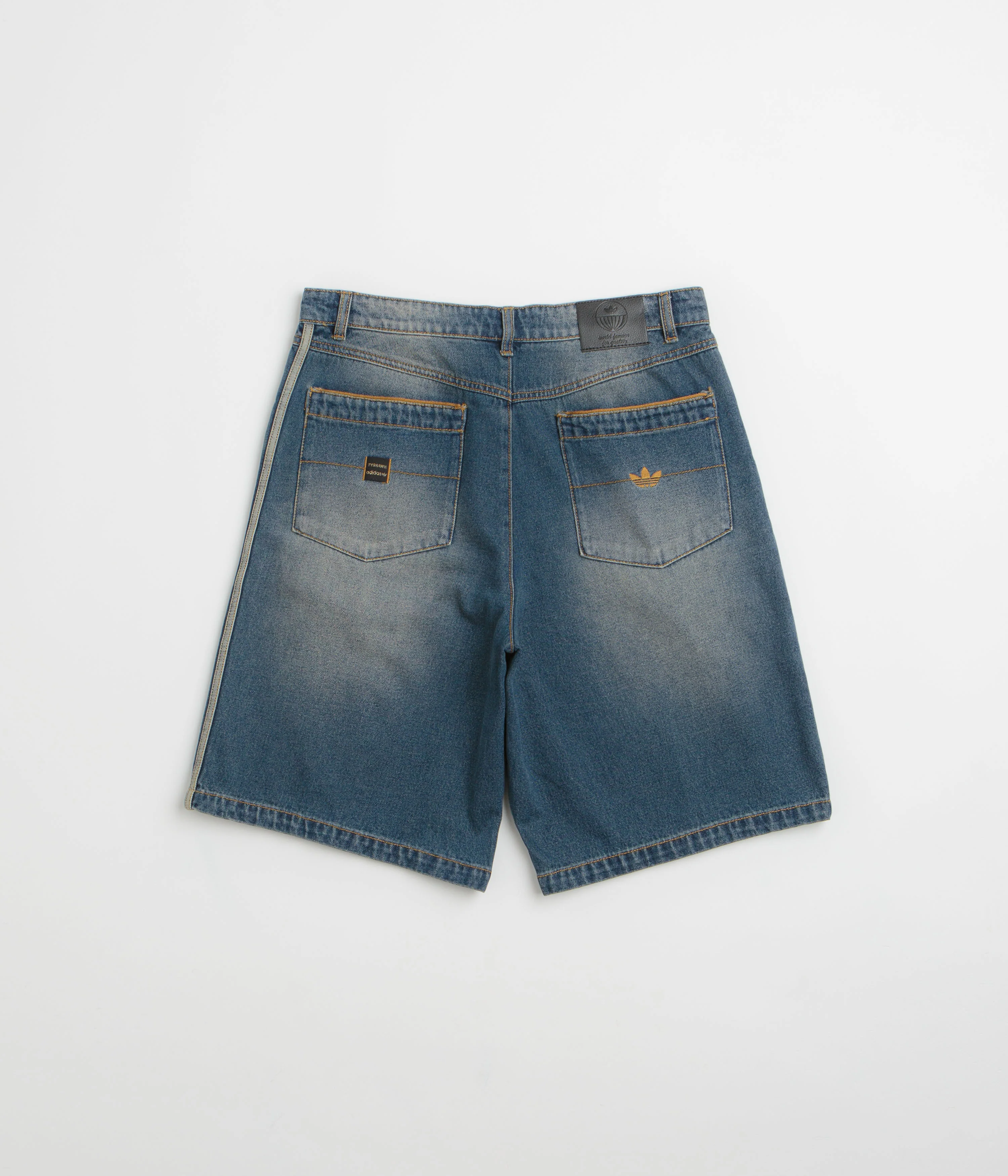 Adidas Tyshawn Denim Shorts - Blue - Image 3