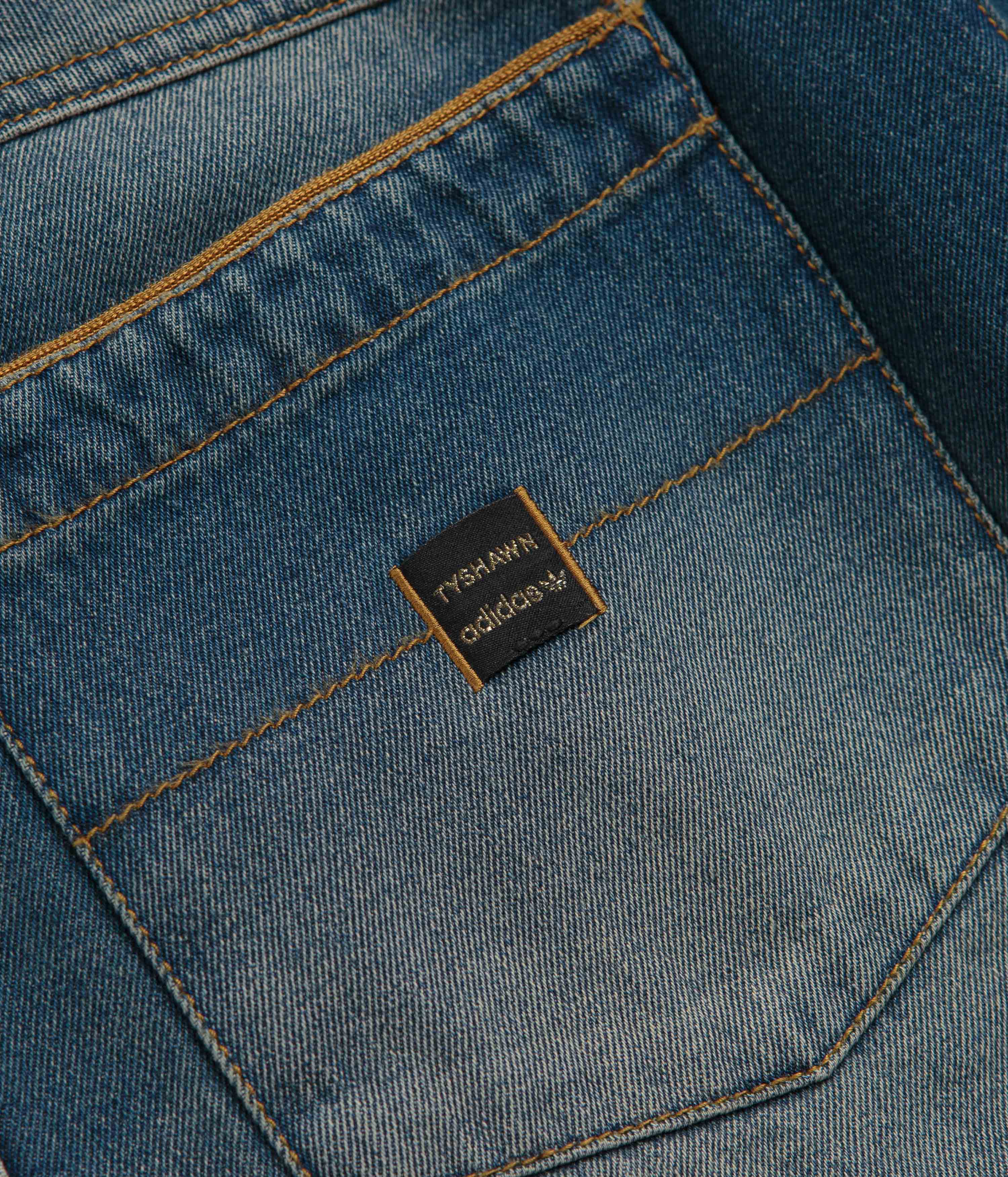 Adidas Tyshawn Denim Shorts - Blue - Image 9