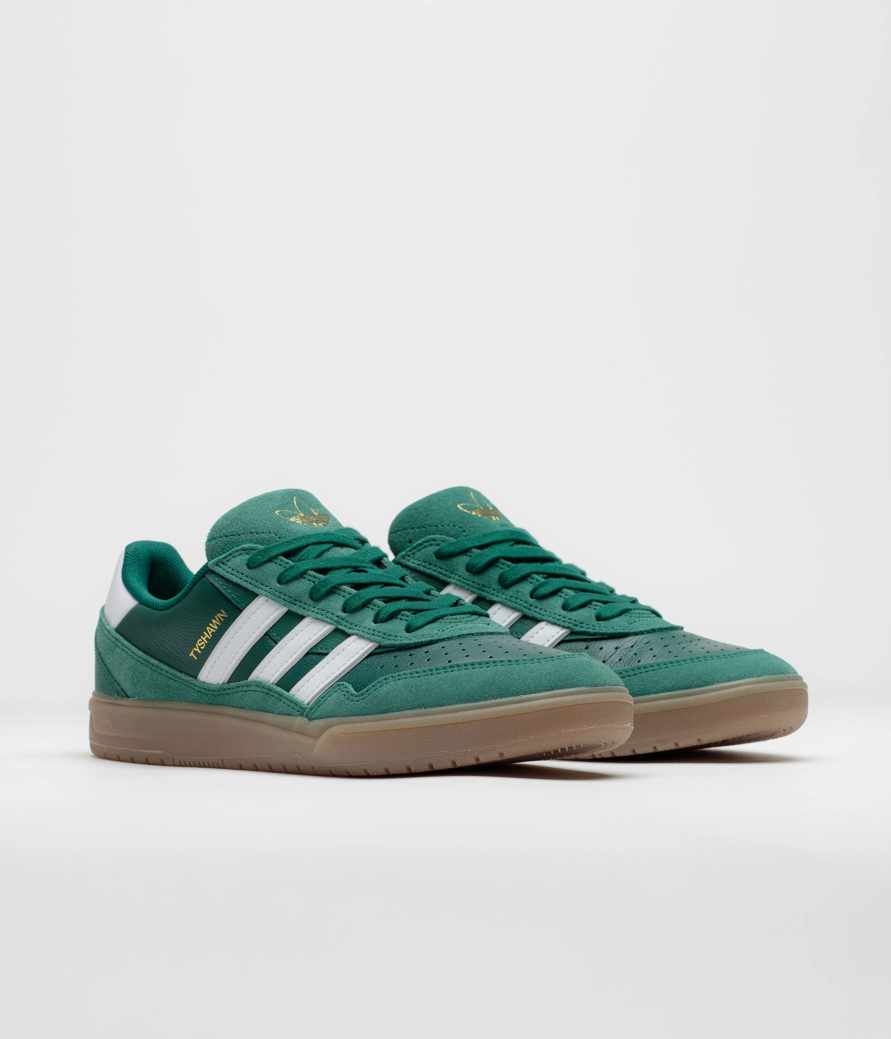 Adidas Tyshawn II Shoes - Collegiate Green / FTWR White / Gum5 - Image 2