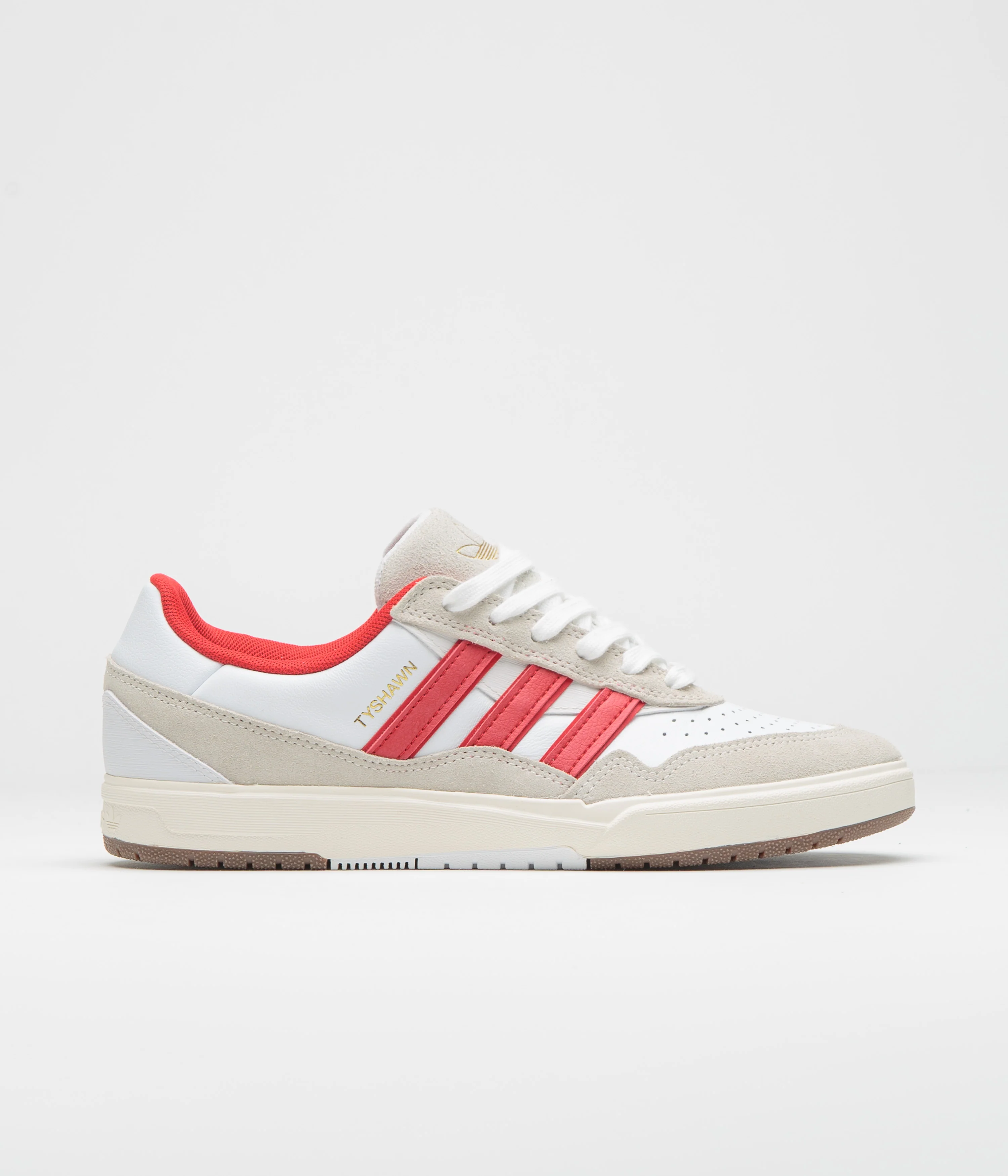 Adidas Tyshawn II Shoes - FTWR White / Better Scarlet / Chalk White