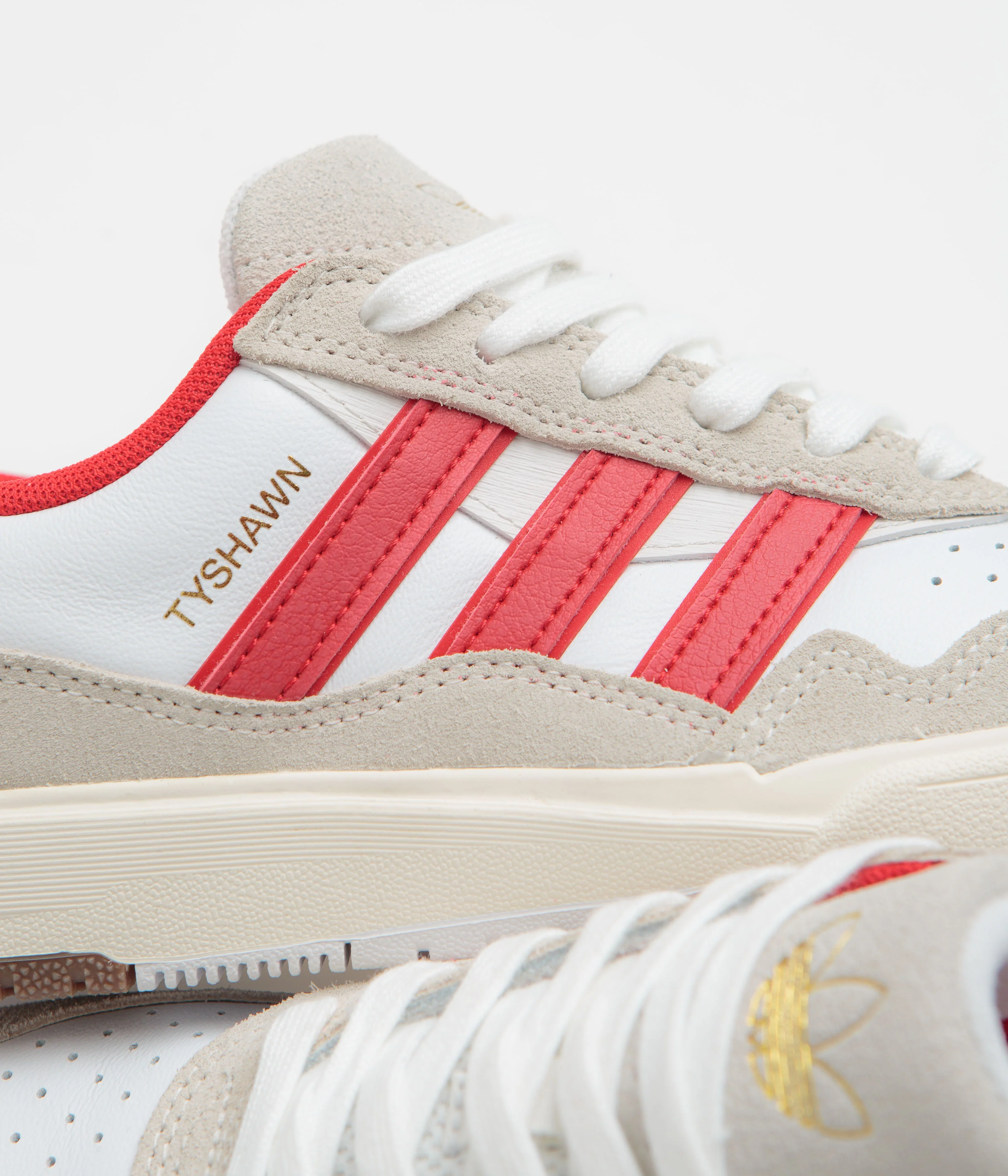 Adidas Tyshawn II Shoes - FTWR White / Better Scarlet / Chalk White - Image 3
