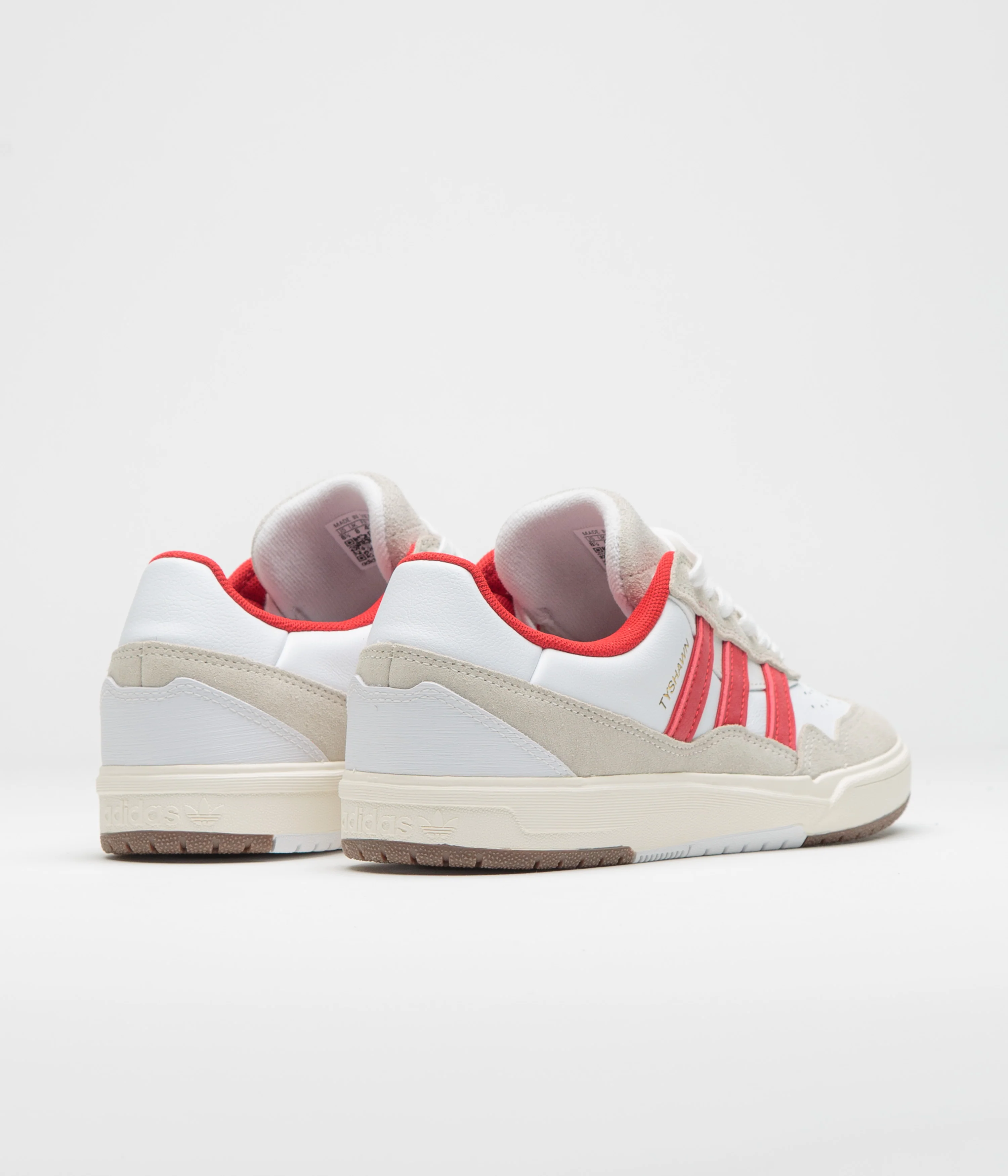 Adidas Tyshawn II Shoes - FTWR White / Better Scarlet / Chalk White - Image 4