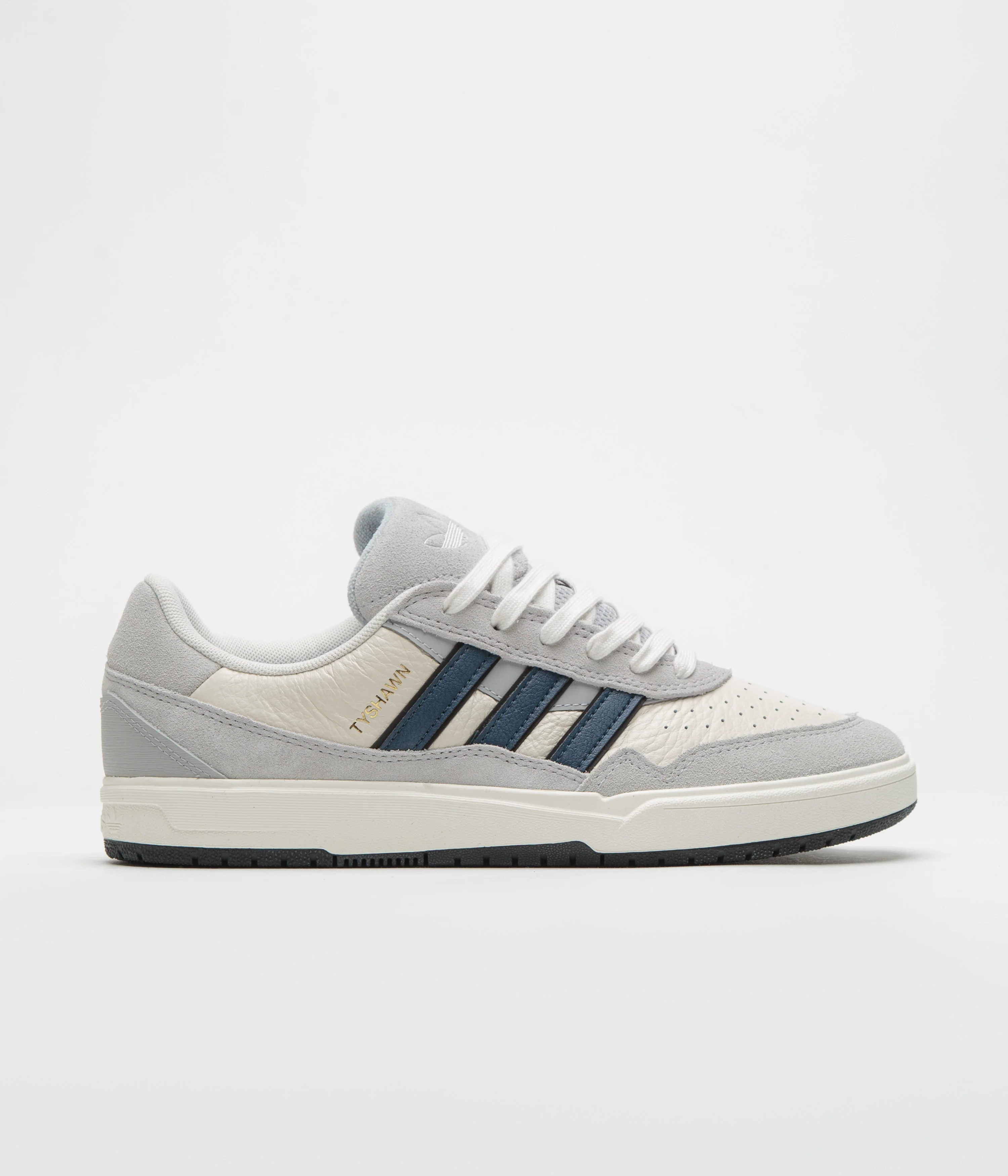 Adidas Tyshawn II Shoes - Grey Two / Collegiate Navy / Chalk White