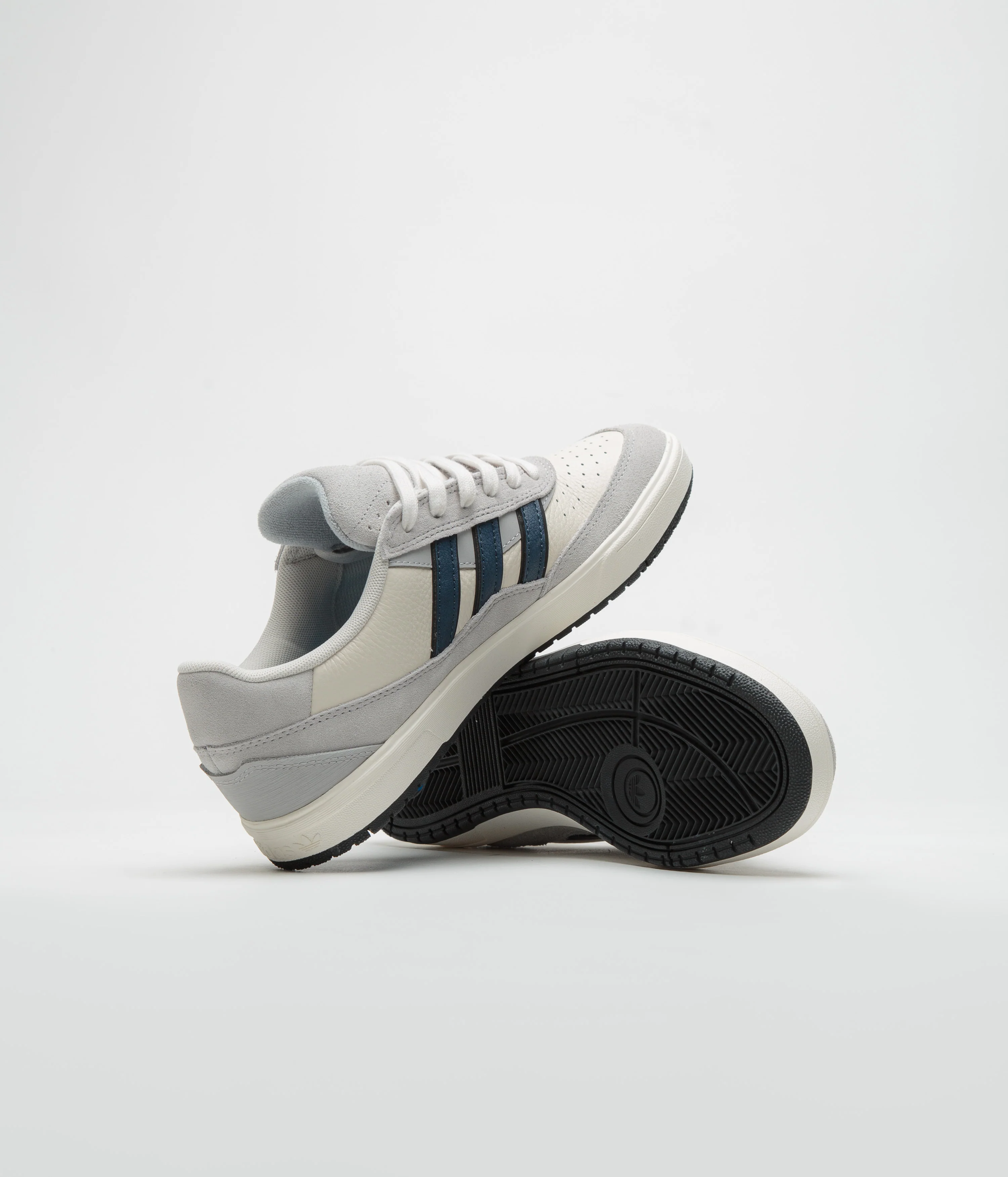Adidas Tyshawn II Shoes - Grey Two / Collegiate Navy / Chalk White - Image 5