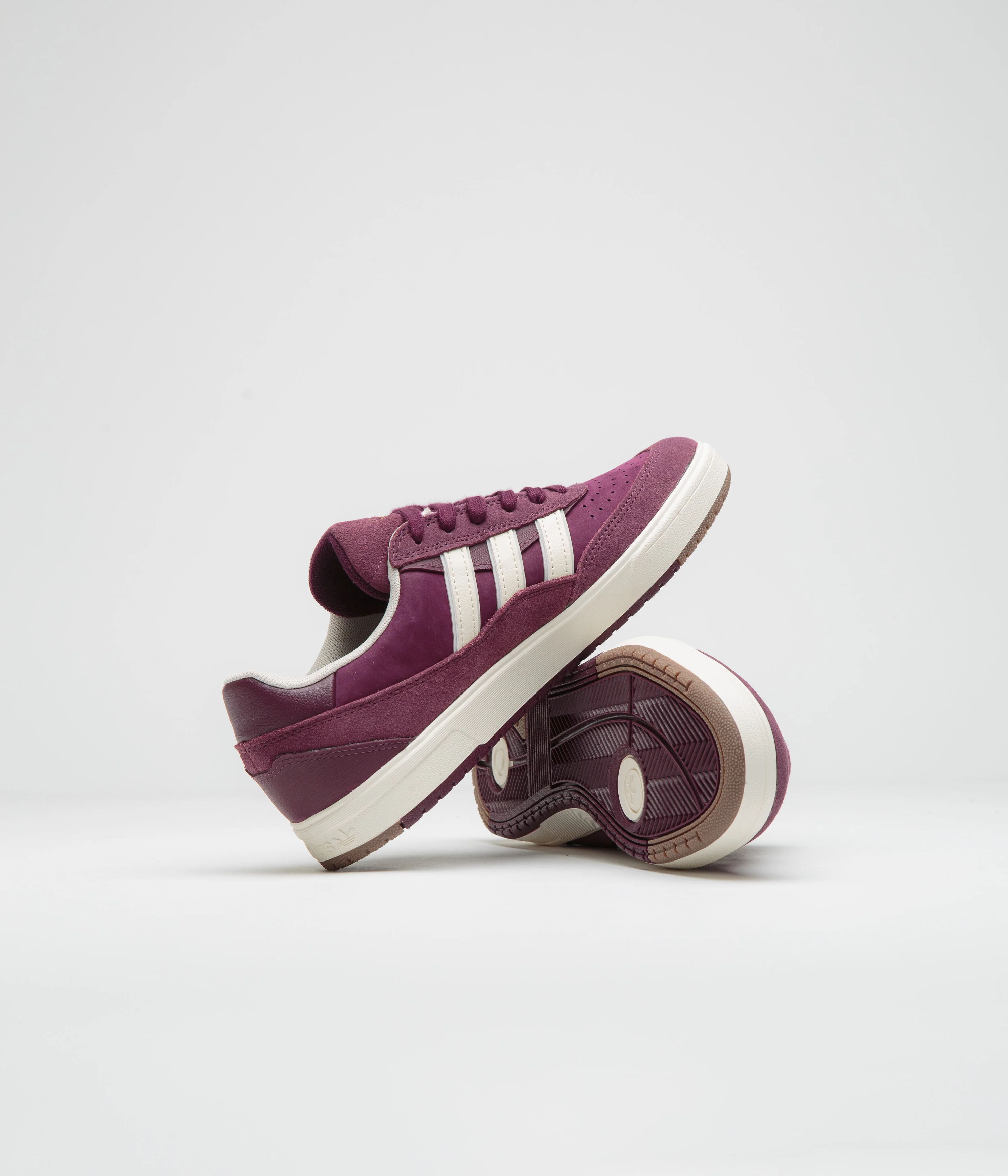 Adidas Tyshawn II Shoes - Maroon / Chalk White / Gold Metallic - Image 5