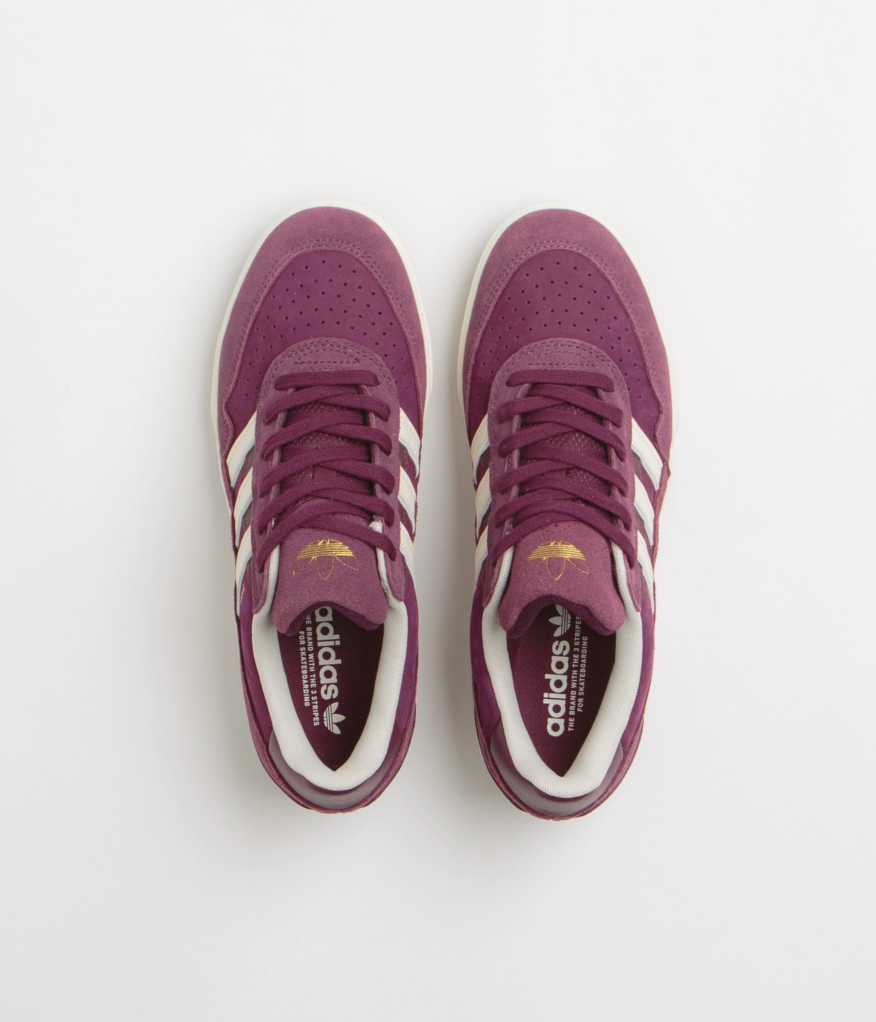 Adidas Tyshawn II Shoes - Maroon / Chalk White / Gold Metallic - Image 7
