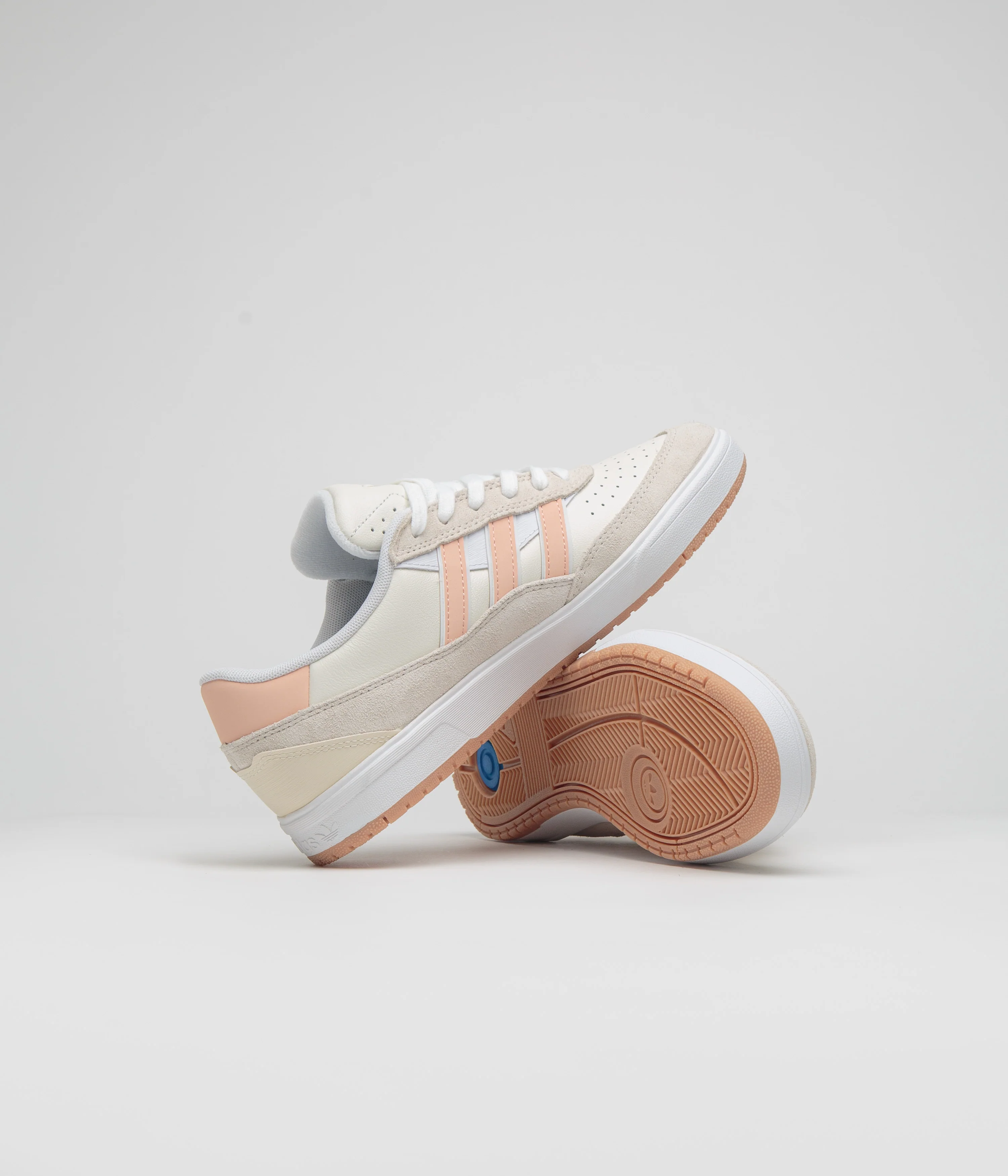 Adidas Tyshawn II Shoes - Wonder White / Powder Coral / Off White - Image 5