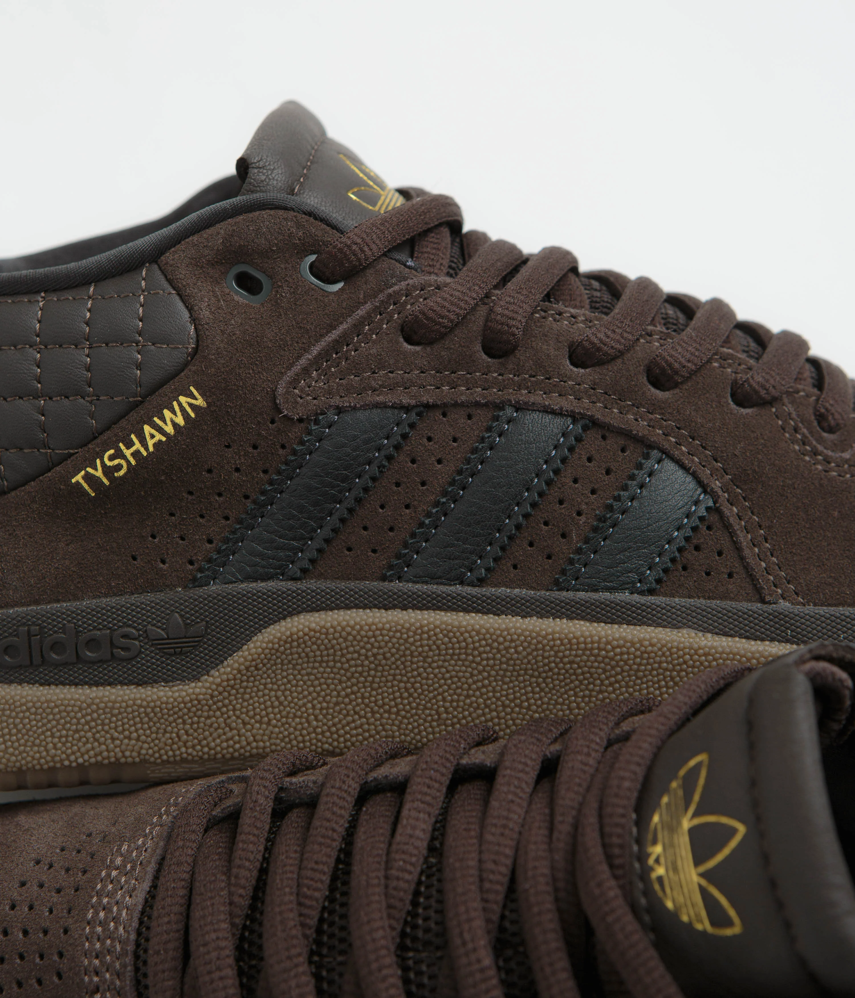 Adidas Tyshawn Shoes - Carbon / Aurora Coffee / Carbon - Image 3