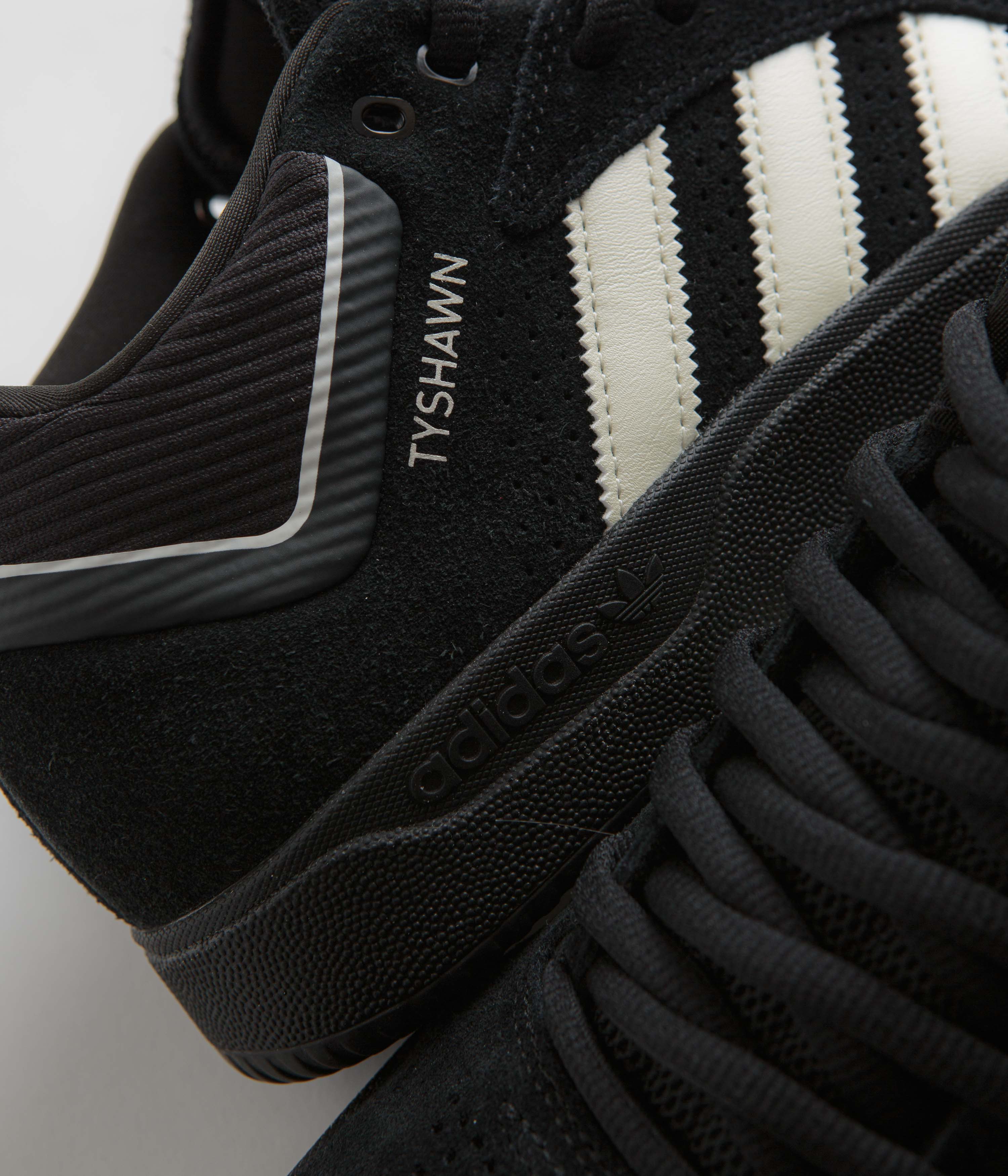 Adidas Tyshawn Shoes - Core Black / Zero Metallic / Spark - Image 3