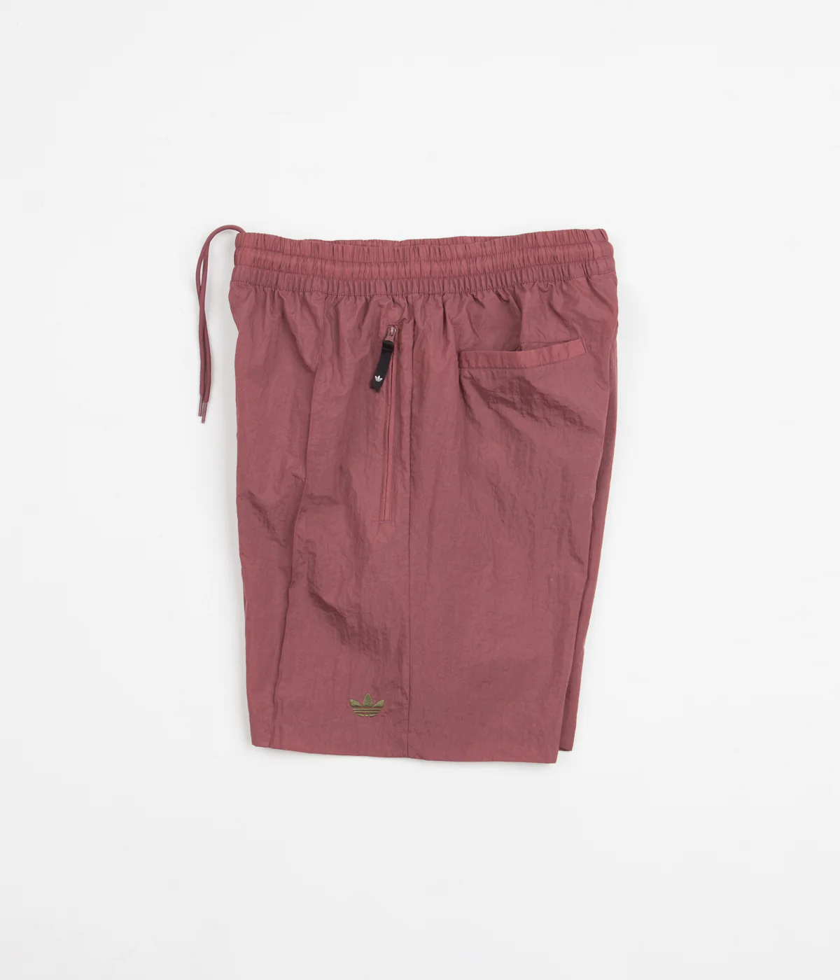 Adidas Wind Shorts - Quiet Crimson / Focus Olive - Image 2