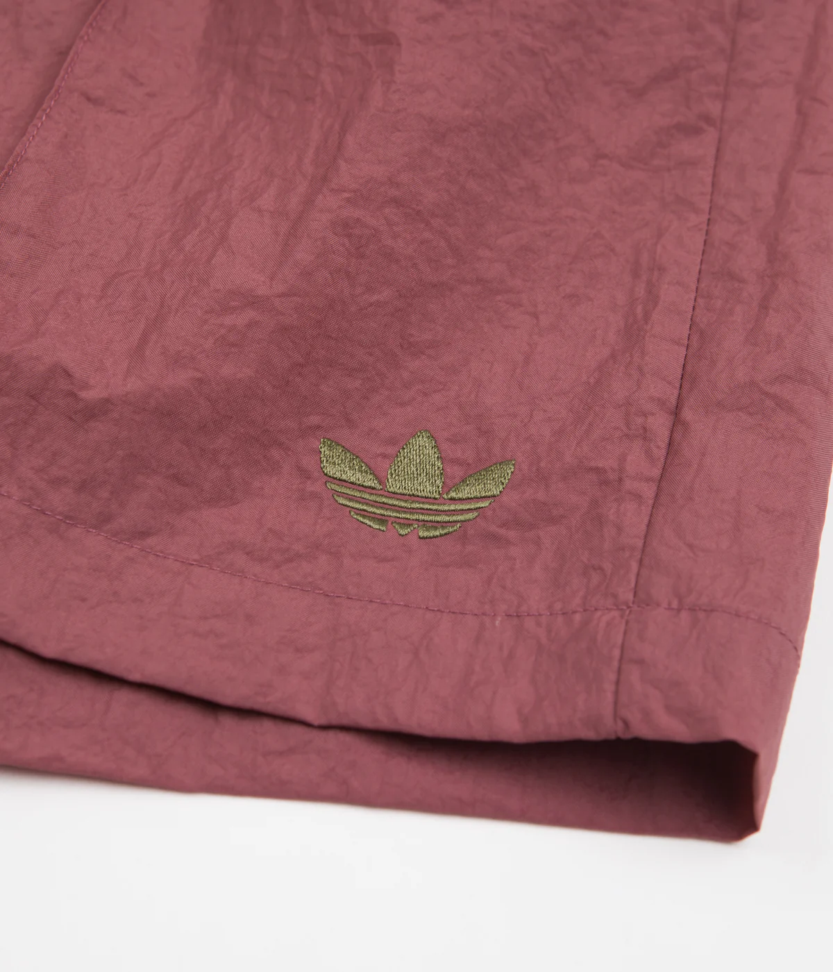 Adidas Wind Shorts - Quiet Crimson / Focus Olive - Image 6