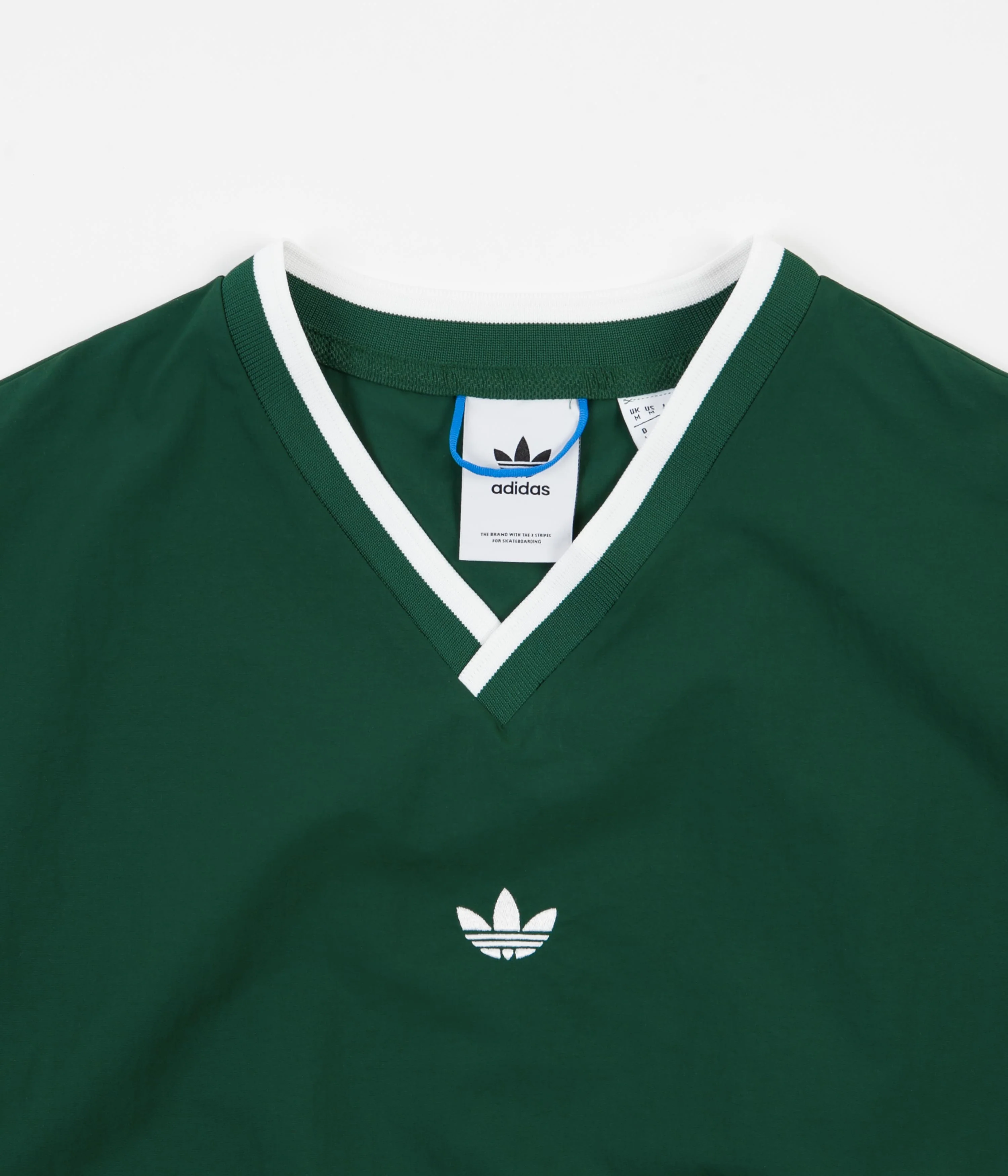 Adidas Windbreaker Sweatshirt - Collegiate Green - White - Image 3