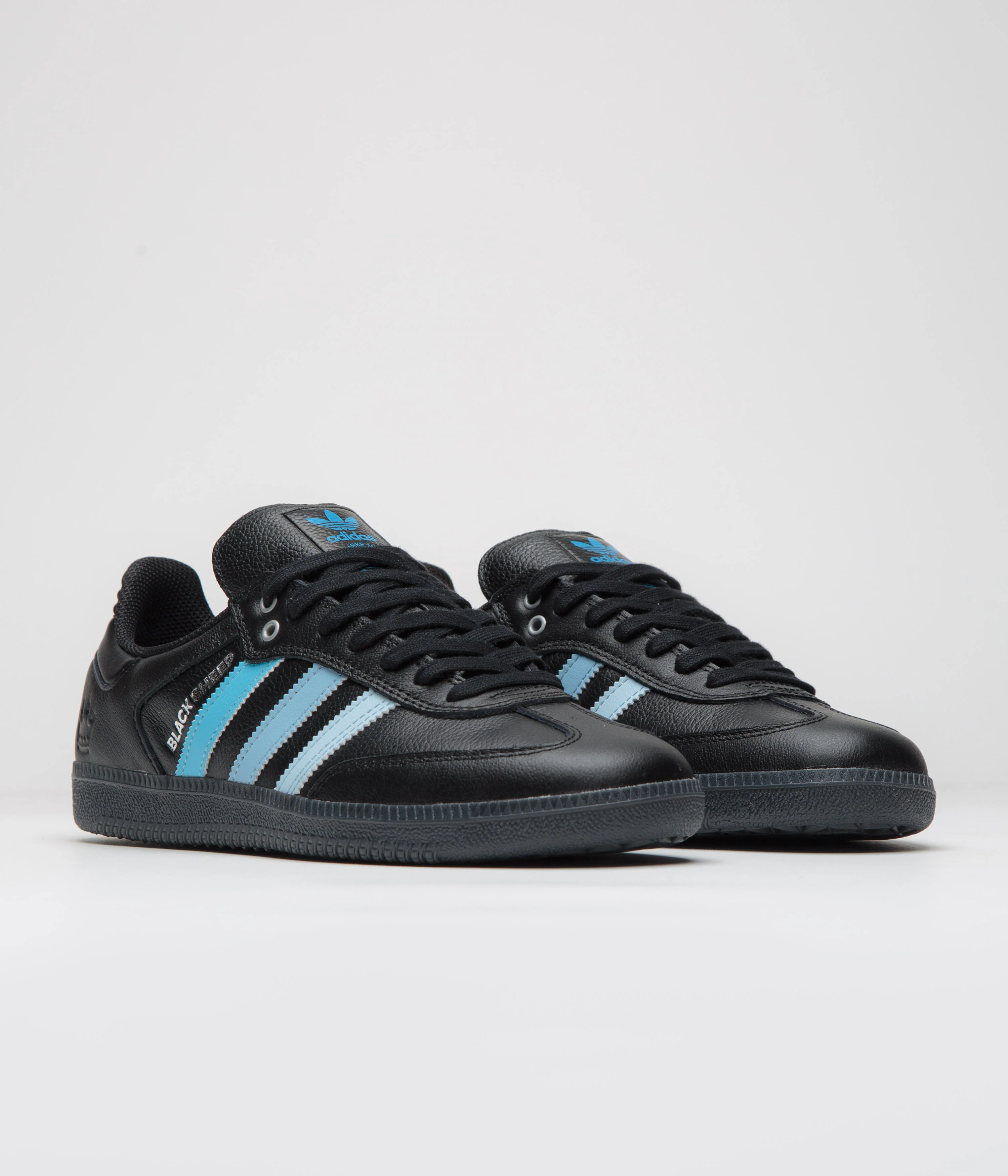 Adidas x Black Sheep x Charlotte FC Samba ADV Shoes - Core Black / FTWR White / Ice Blue - Image 2