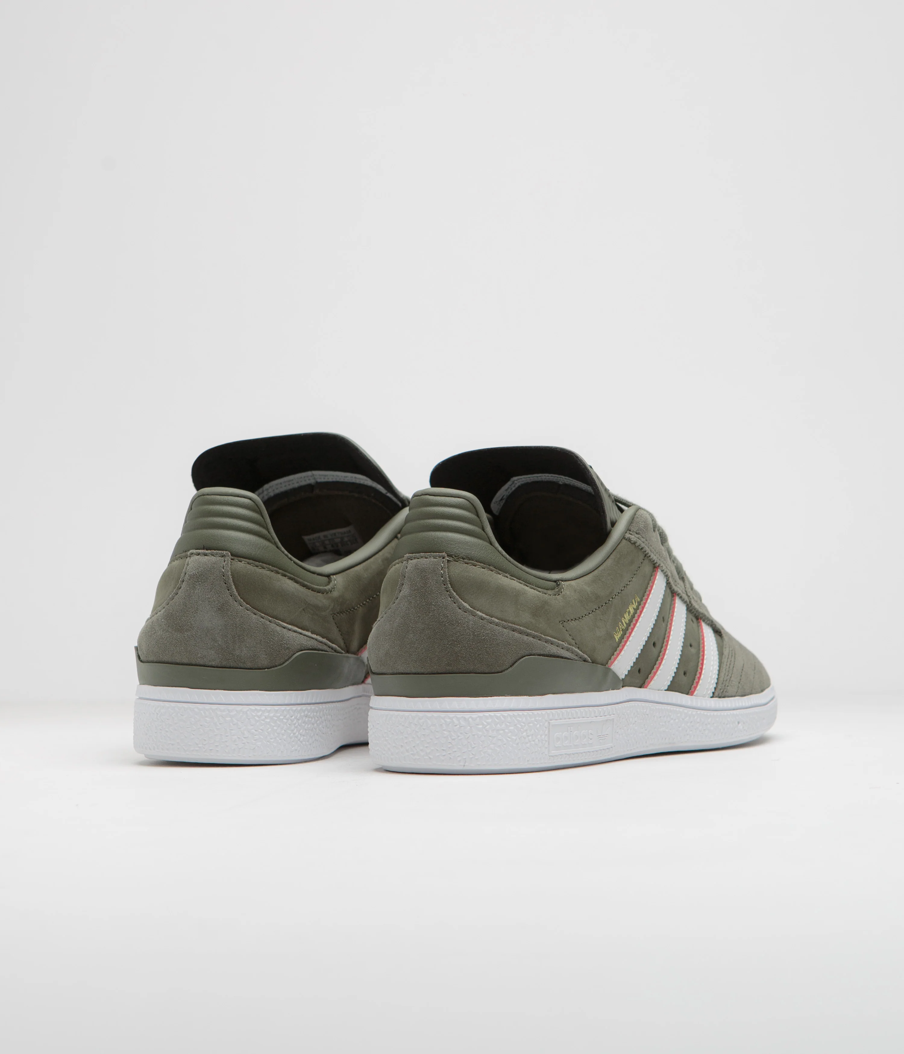 Adidas x Dan Mancina Busenitz Shoes - Olive Strata / Red / FTWR White - Image 5