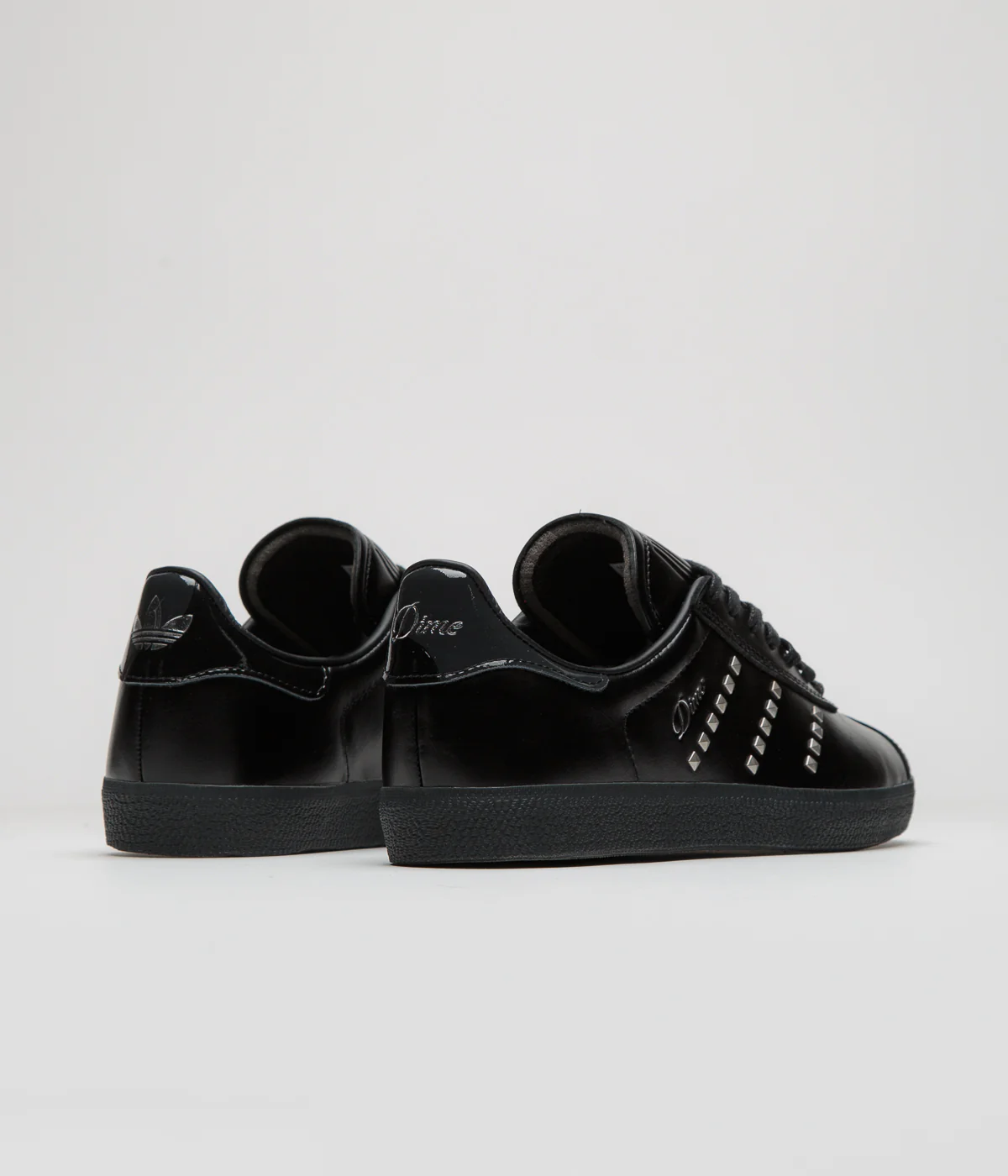Adidas x Dime Gazelle ADV Shoes - Core Black / Silver Metallic / Carbon - Image 4