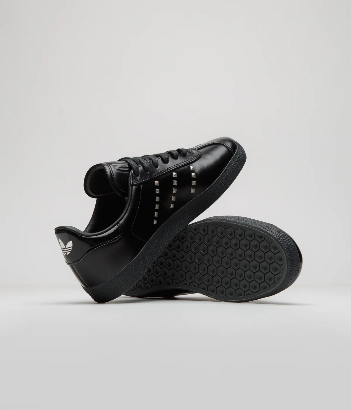 Adidas x Dime Gazelle ADV Shoes - Core Black / Silver Metallic / Carbon - Image 5