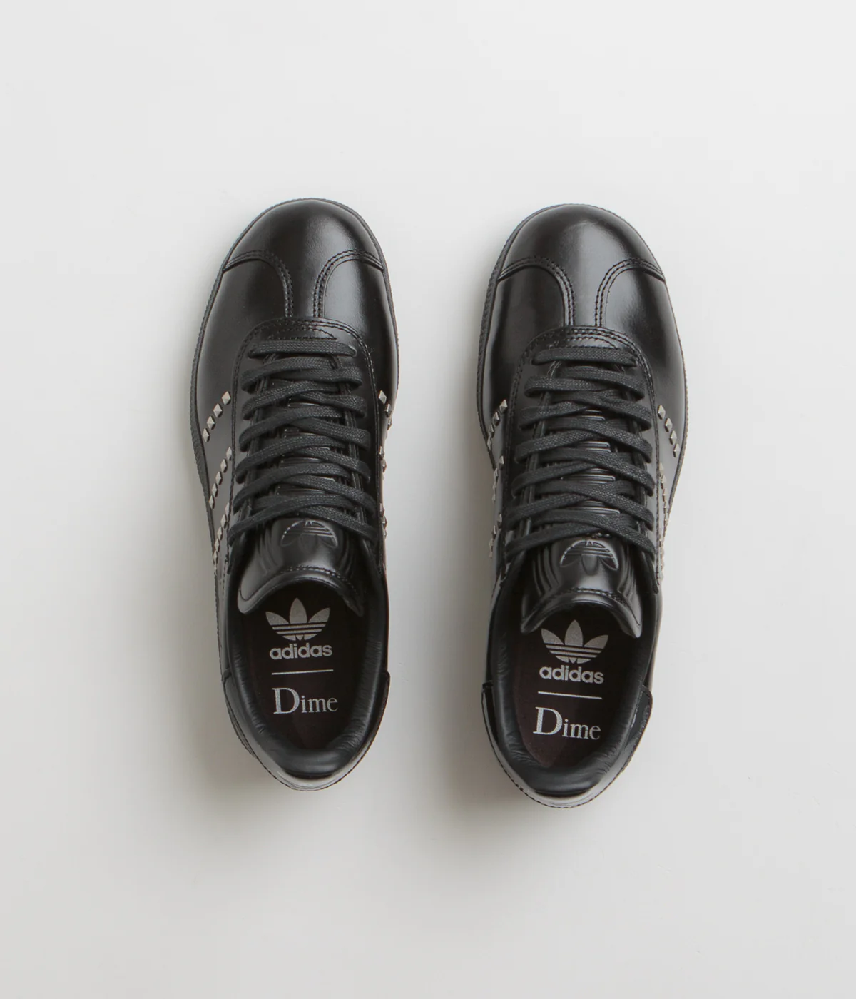 Adidas x Dime Gazelle ADV Shoes - Core Black / Silver Metallic / Carbon - Image 7