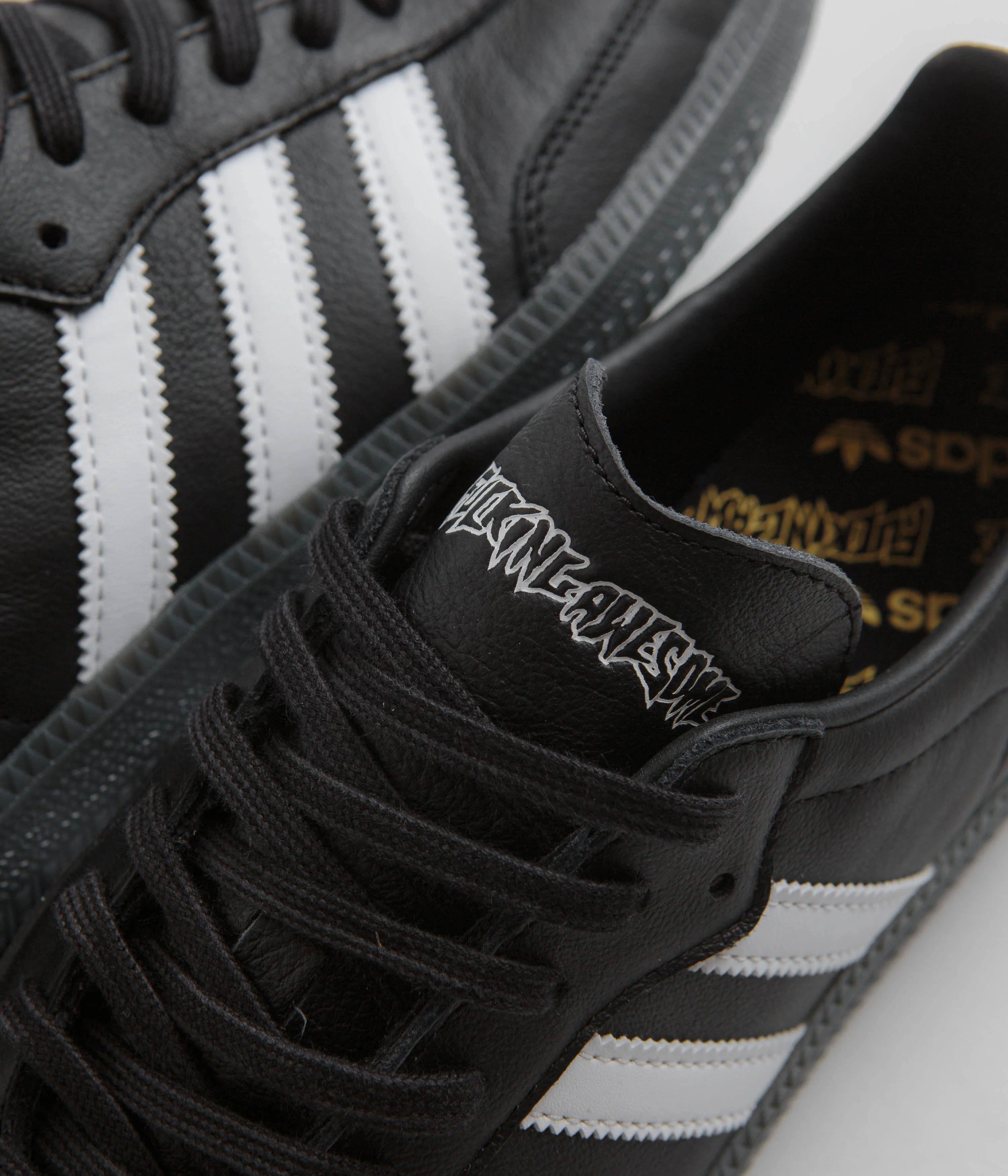 Adidas x Fucking Awesome Samba Shoes - Core Black / FTWR White / Gold Metallic - Image 3