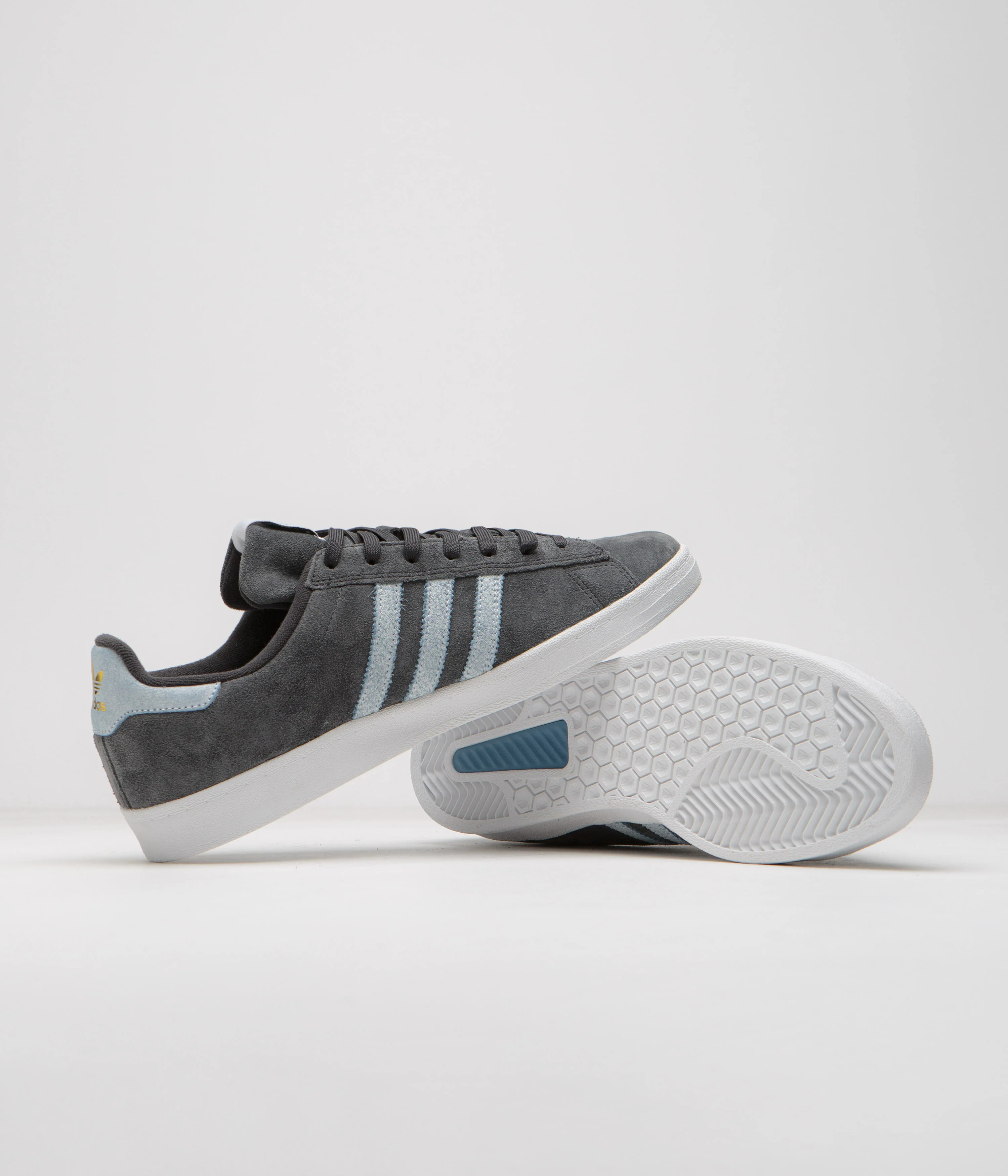 Adidas x Henry Jones Campus ADV Shoes - Carbon / Cloud White / Light Blue - Image 6