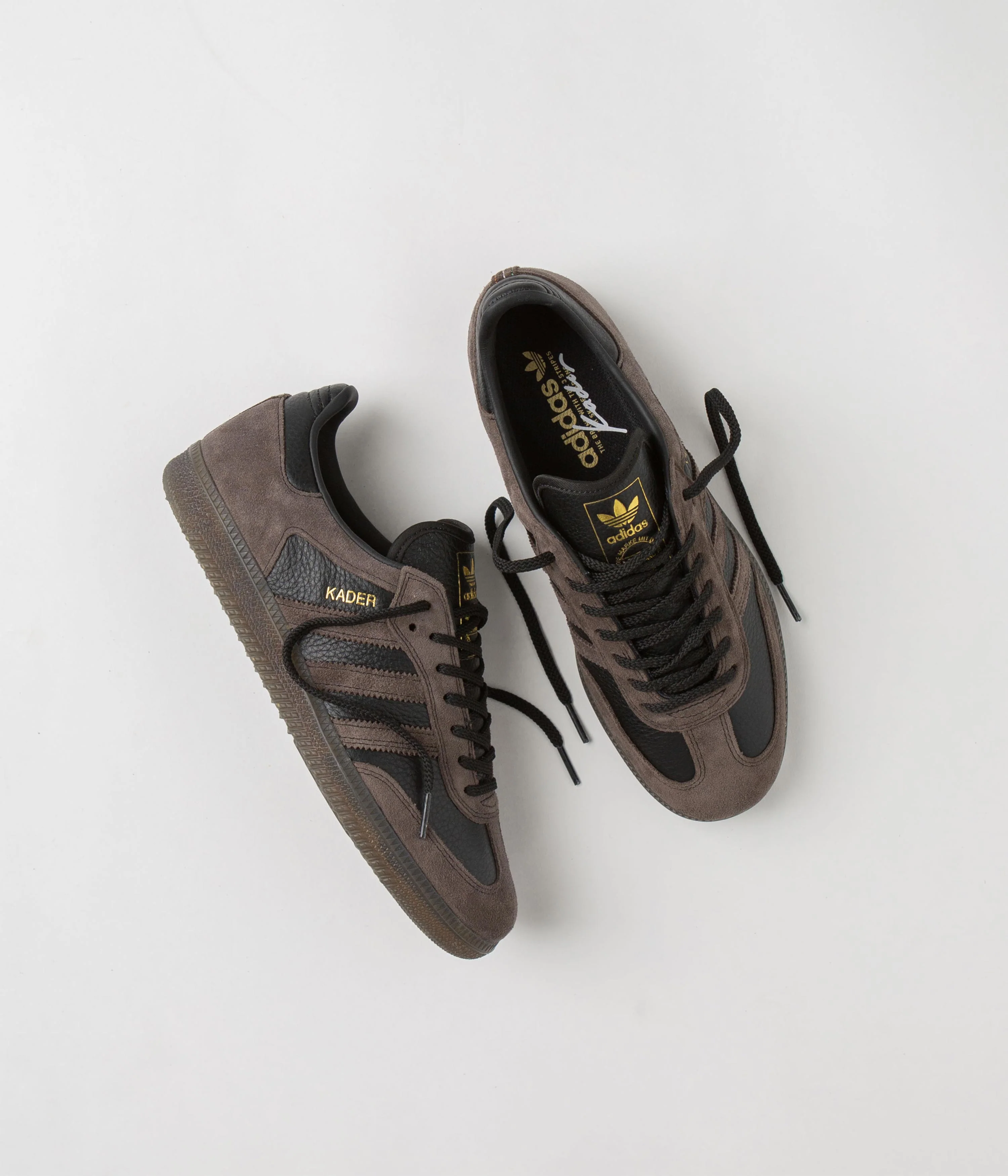 Adidas x Kader Samba ADV Shoes - Core Black / Brown / Gum5 - Image 2