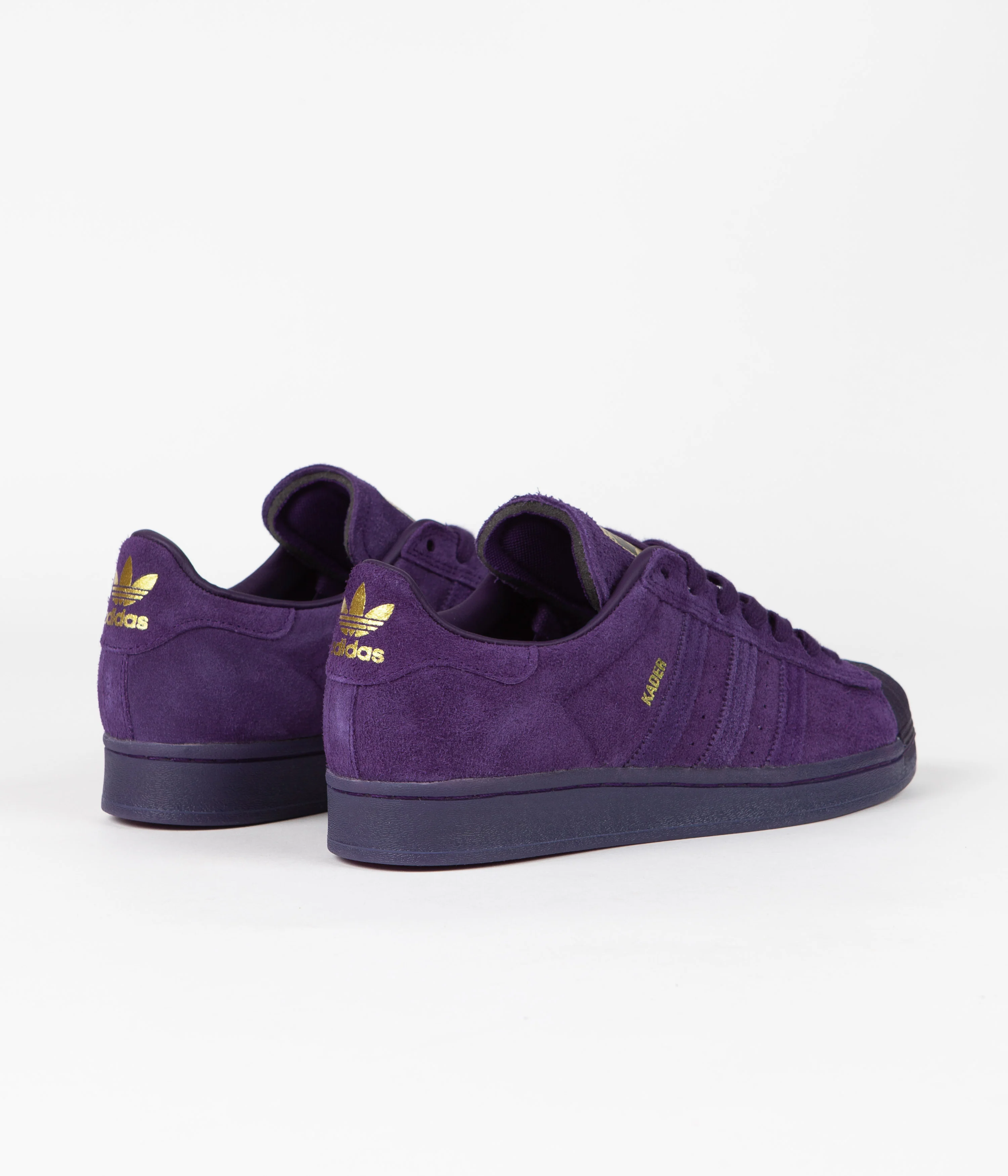Adidas x Kader Superstar ADV Shoes - Dark Purple / Dark Purple / Gold Metallic - Image 4