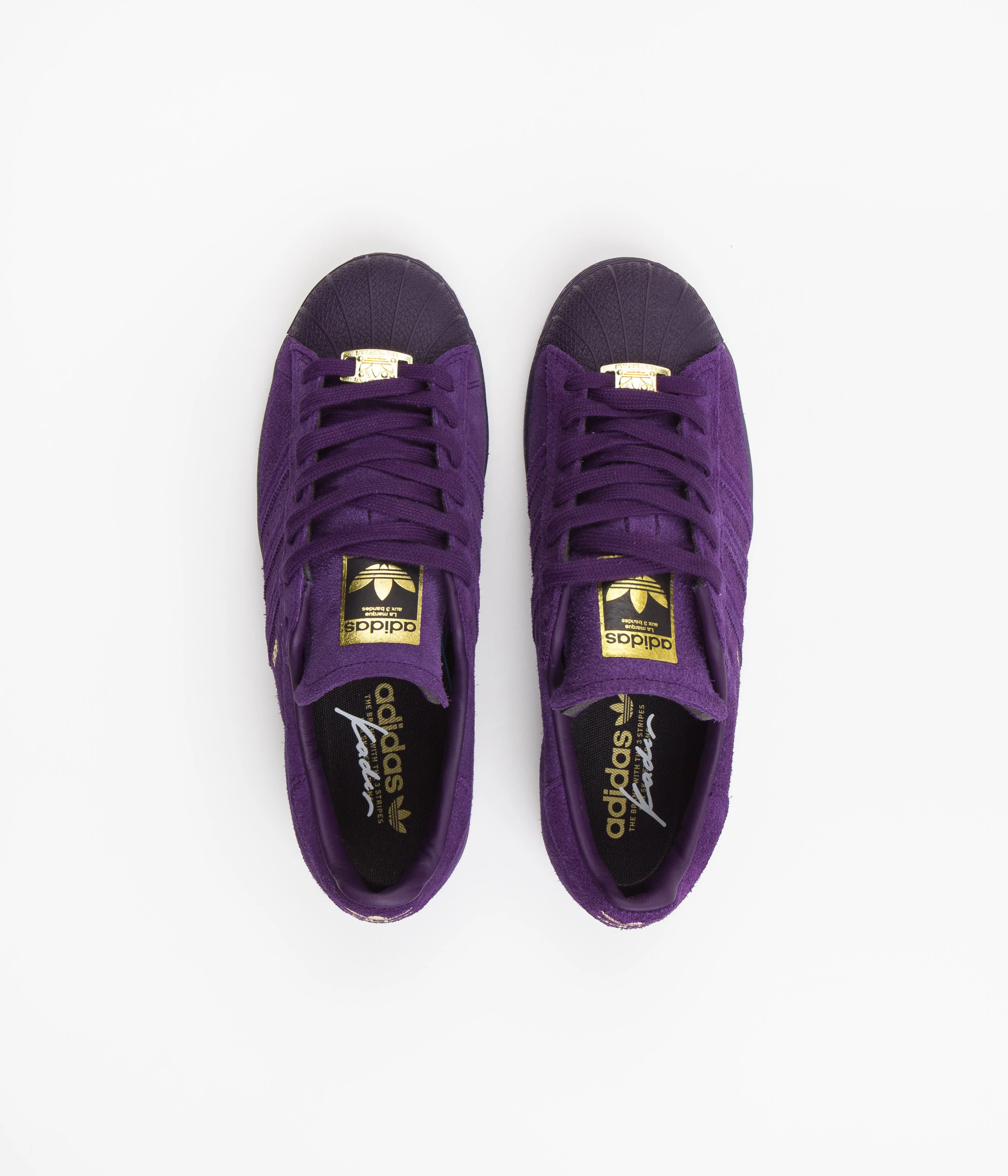 Adidas x Kader Superstar ADV Shoes - Dark Purple / Dark Purple / Gold Metallic - Image 7