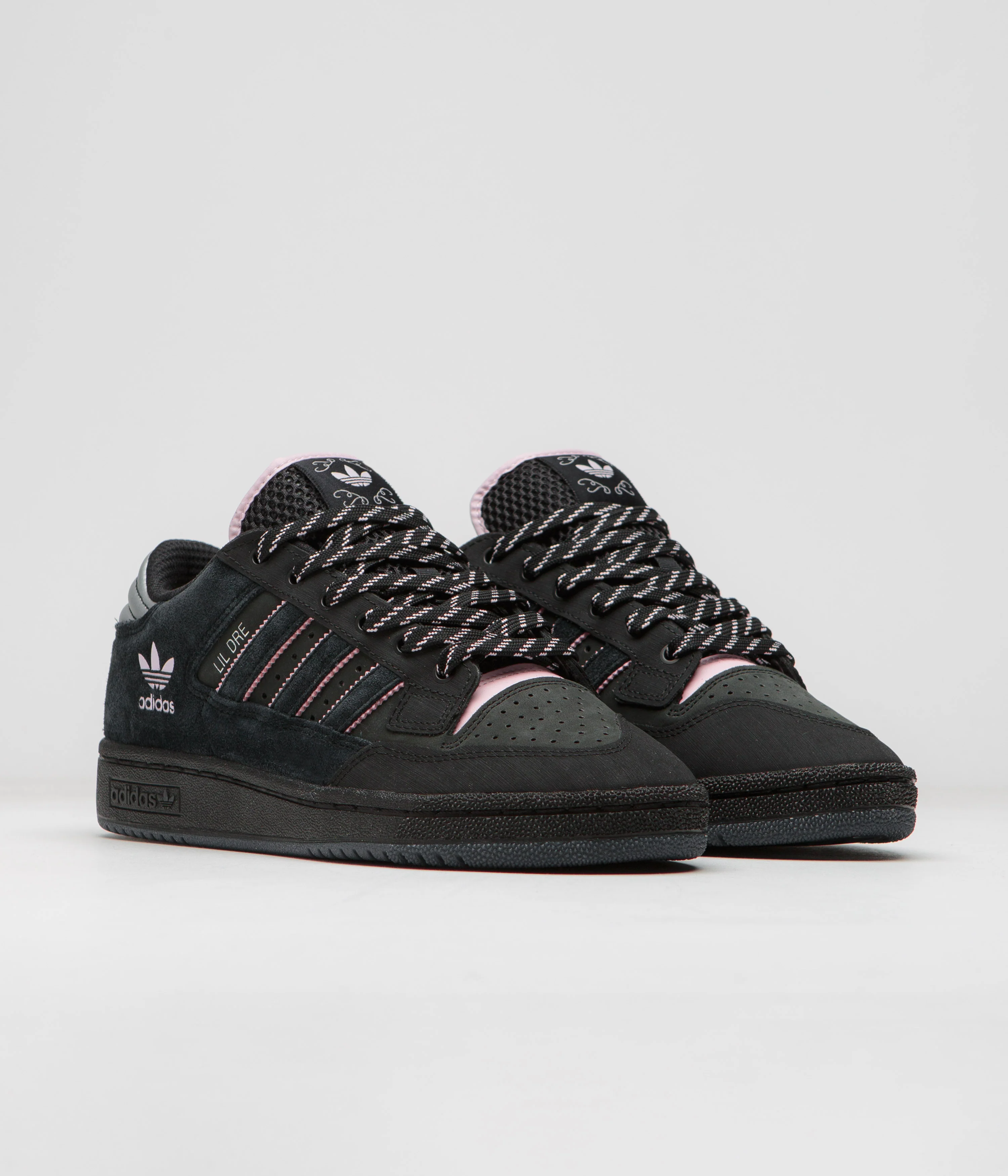 Adidas x Lil Dre Centennial 85 Low ADV Shoes - Core Black / Clear Pink / Core Black - Image 2