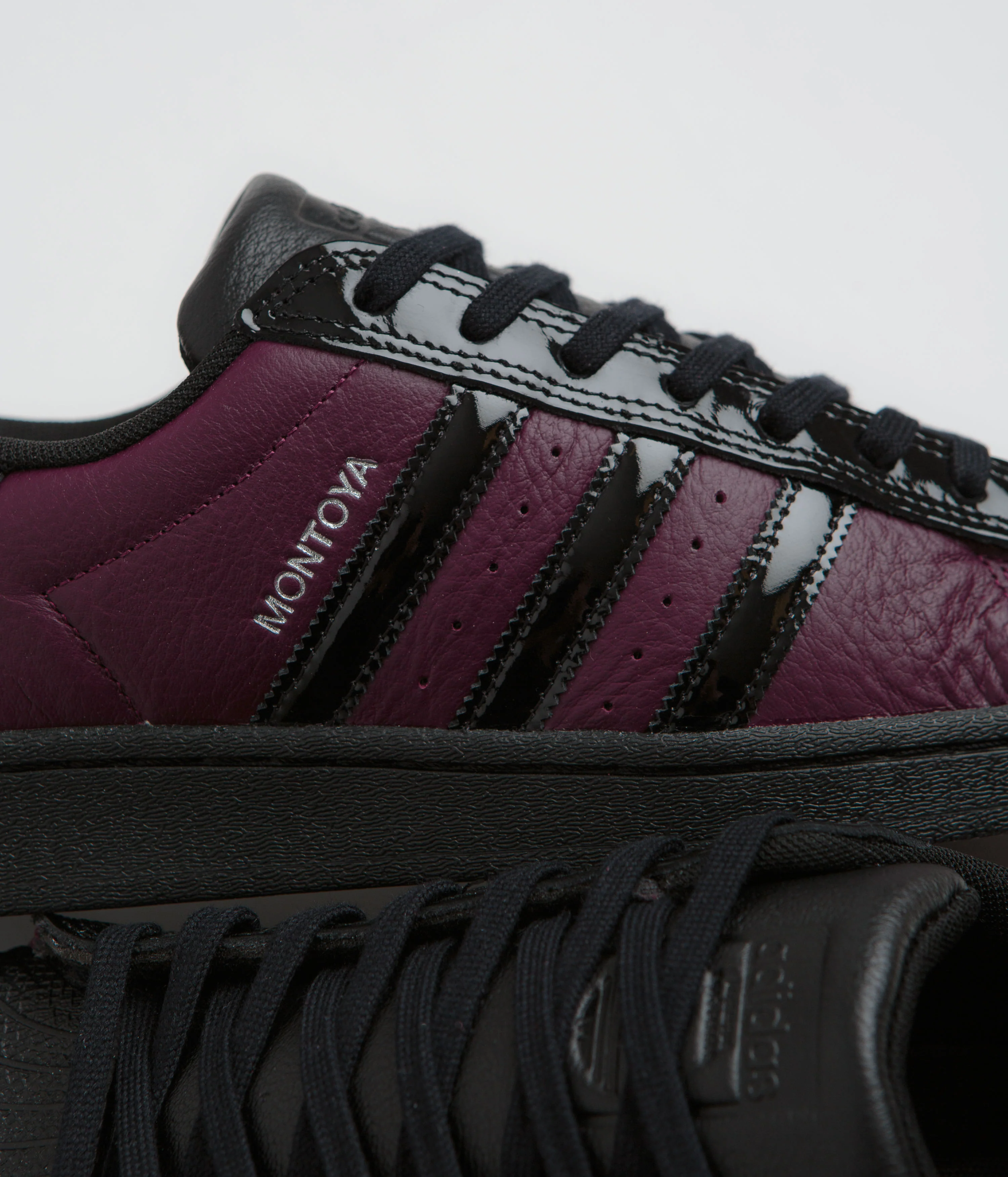 Adidas x Marcos Montoya Superstar ADV Shoes - Red Night / Core Black / Red Night - Image 3