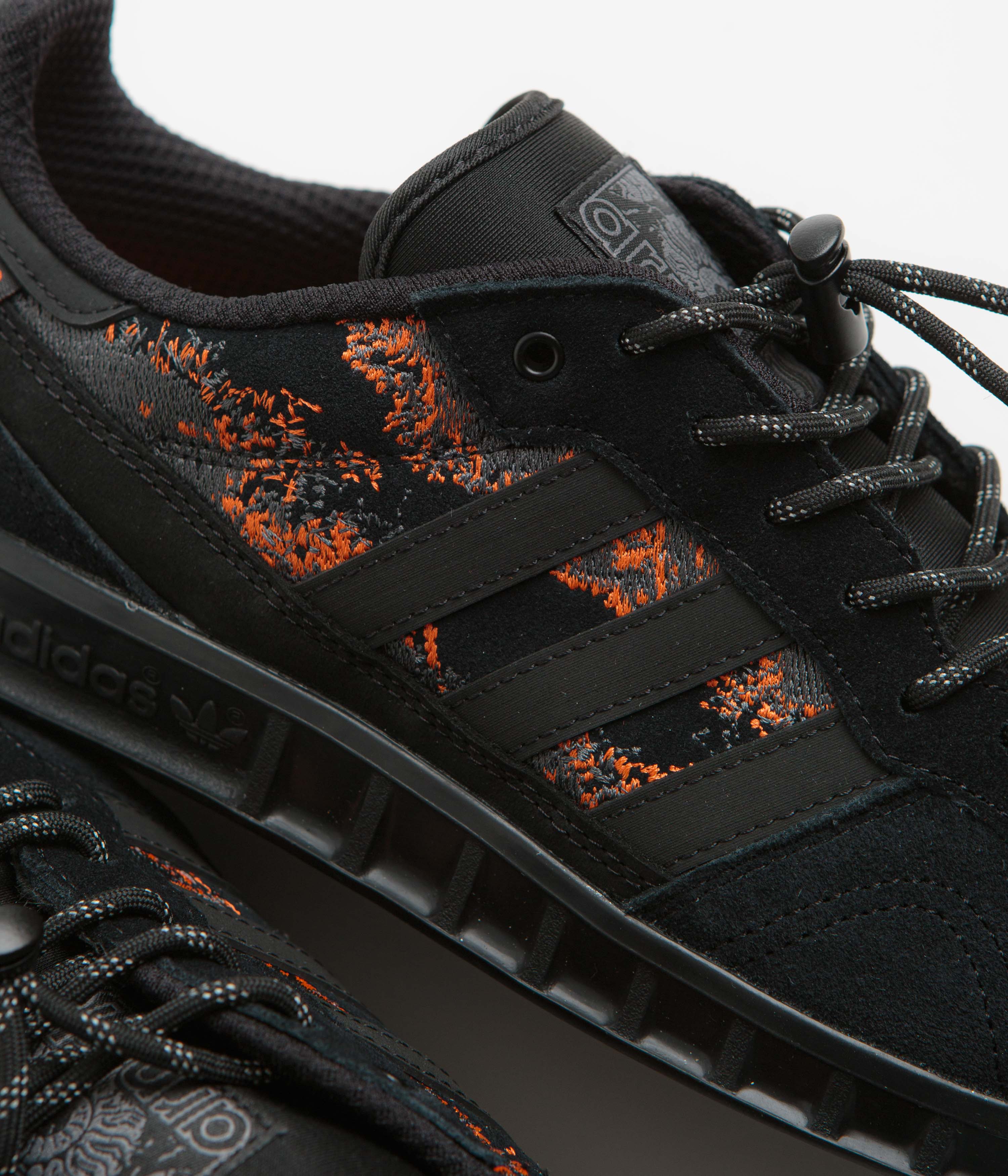 Adidas x Mike Arnold Handball Top Shoes - Core Black / Core Black / Semi Impact Orange - Image 3