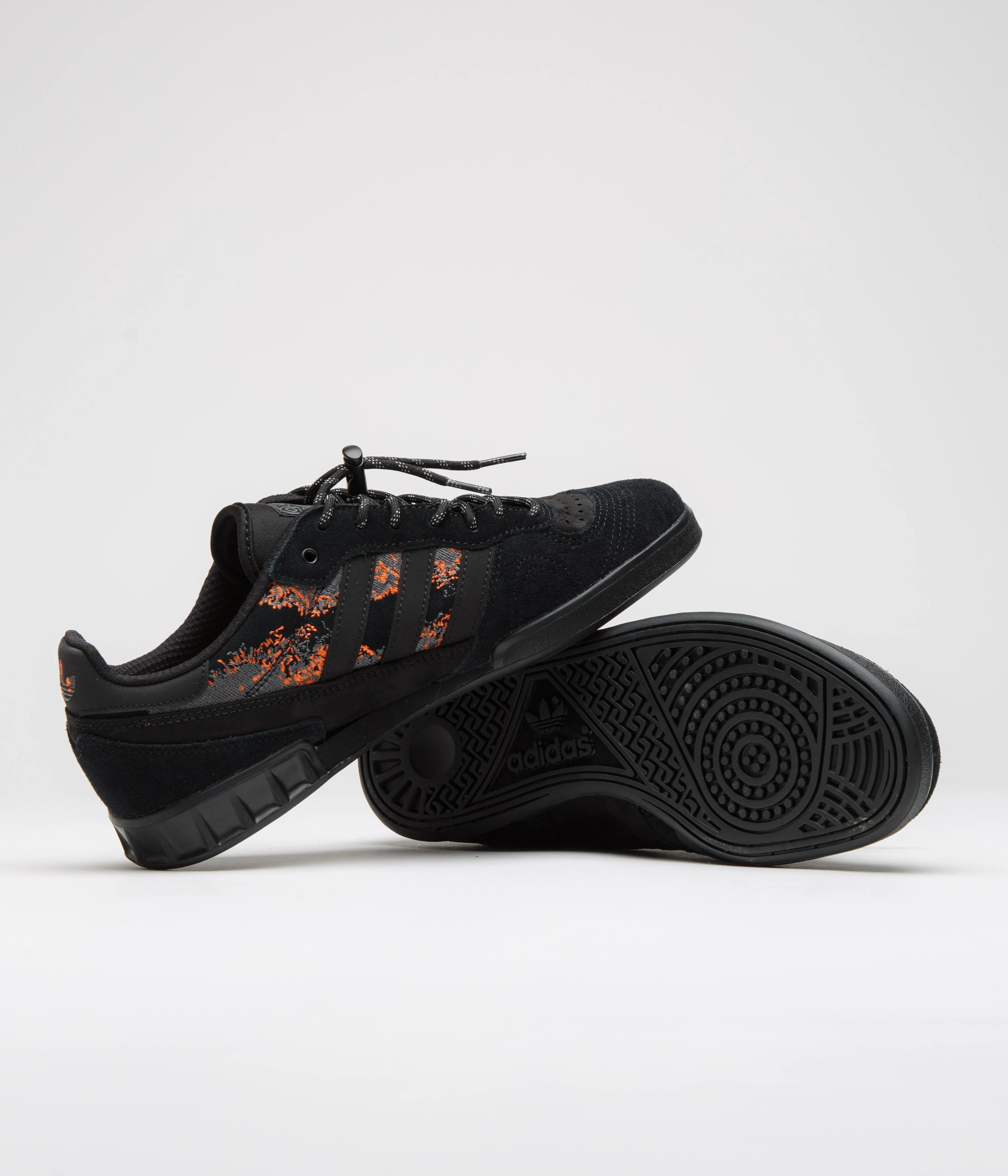 Adidas x Mike Arnold Handball Top Shoes - Core Black / Core Black / Semi Impact Orange - Image 6