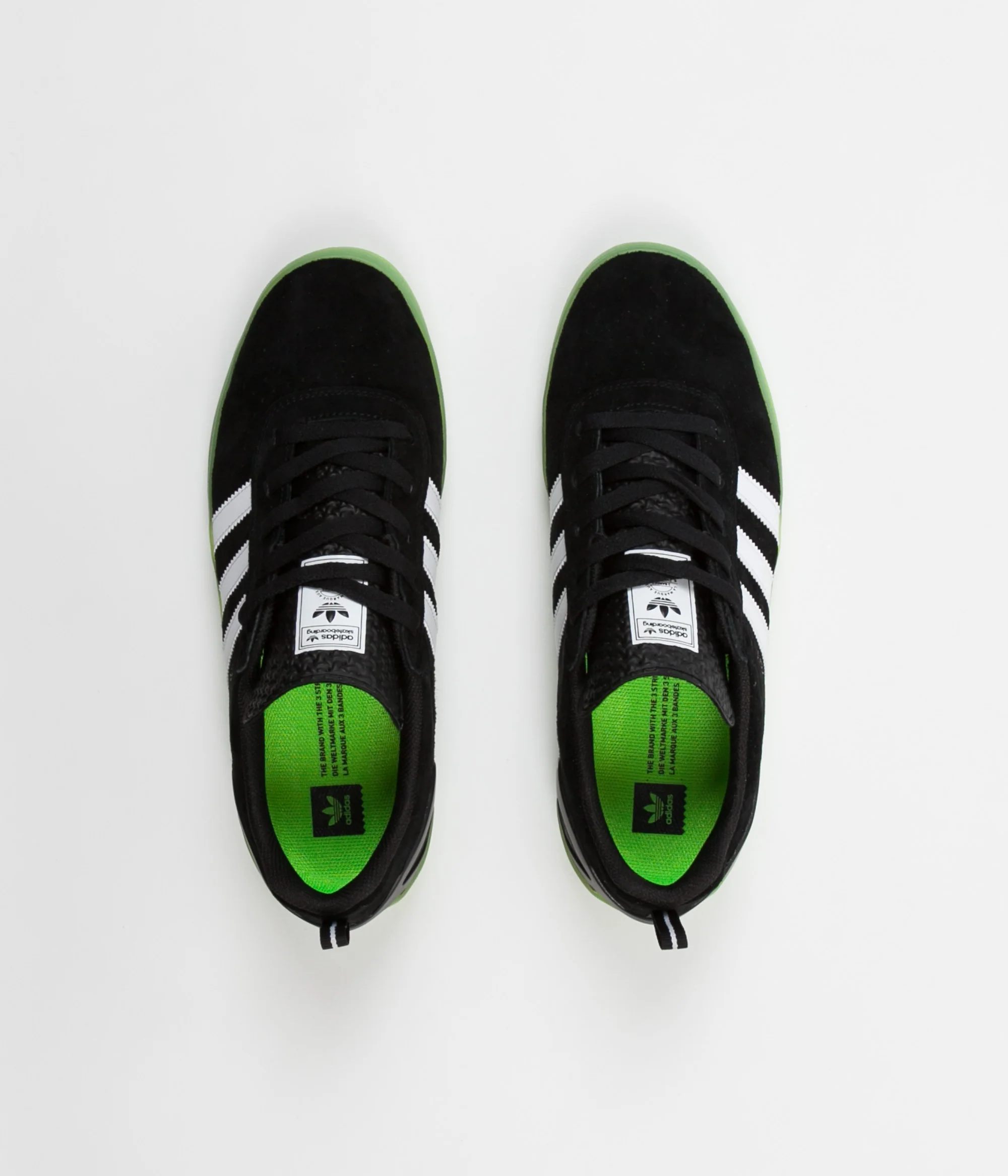 Adidas x Palace Pro 'Chewy' Shoes - Black / White / Green - Image 7