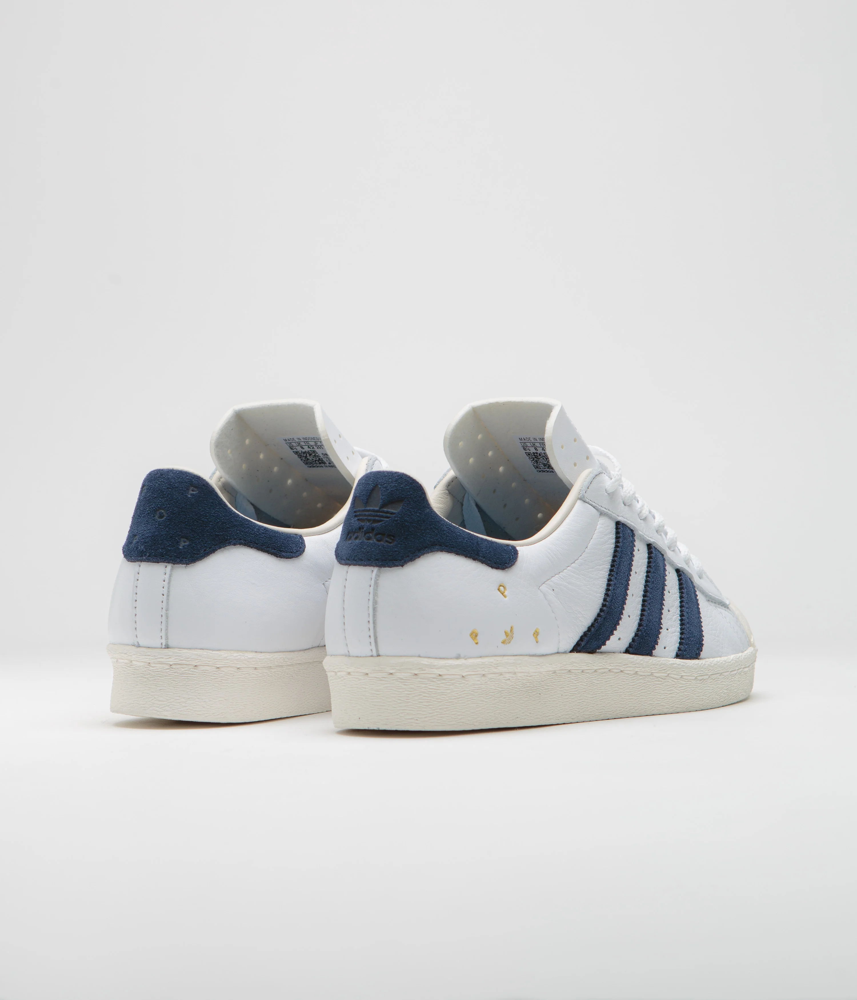Adidas x Pop Trading Company Superstar ADV shoes - FTWR White / Collegiate Navy / Chalk White - Image 4