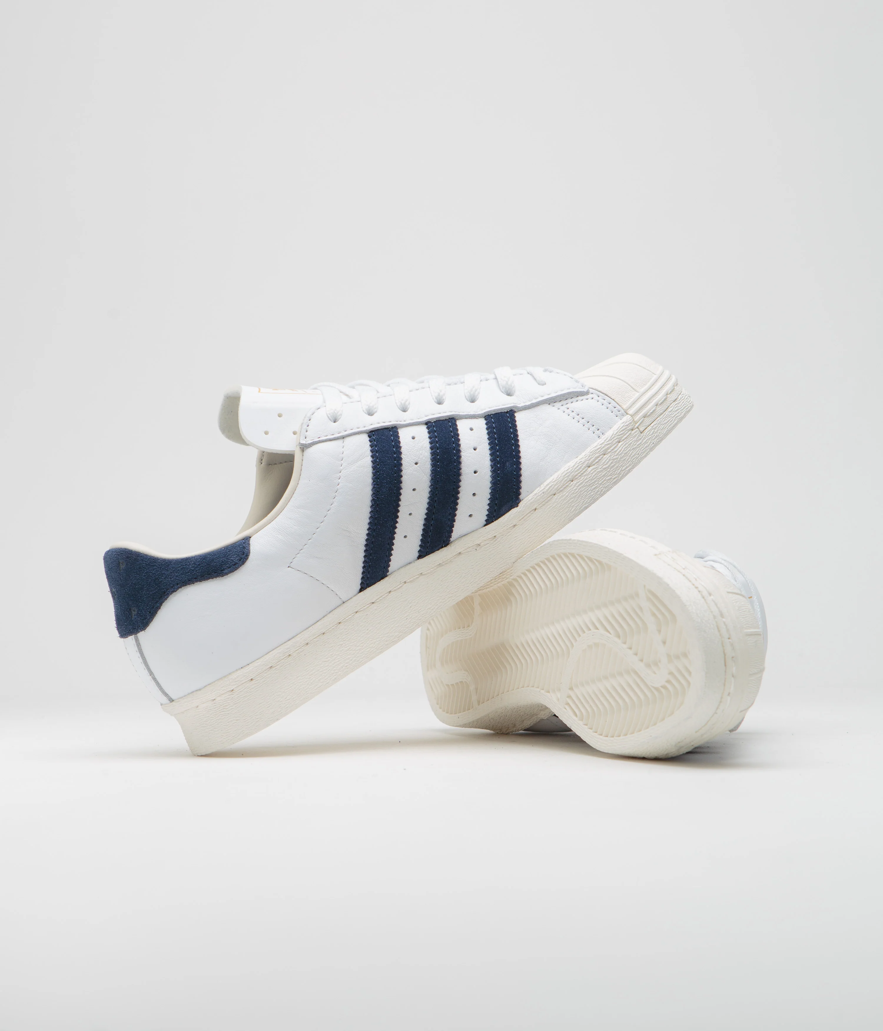 Adidas x Pop Trading Company Superstar ADV shoes - FTWR White / Collegiate Navy / Chalk White - Image 5