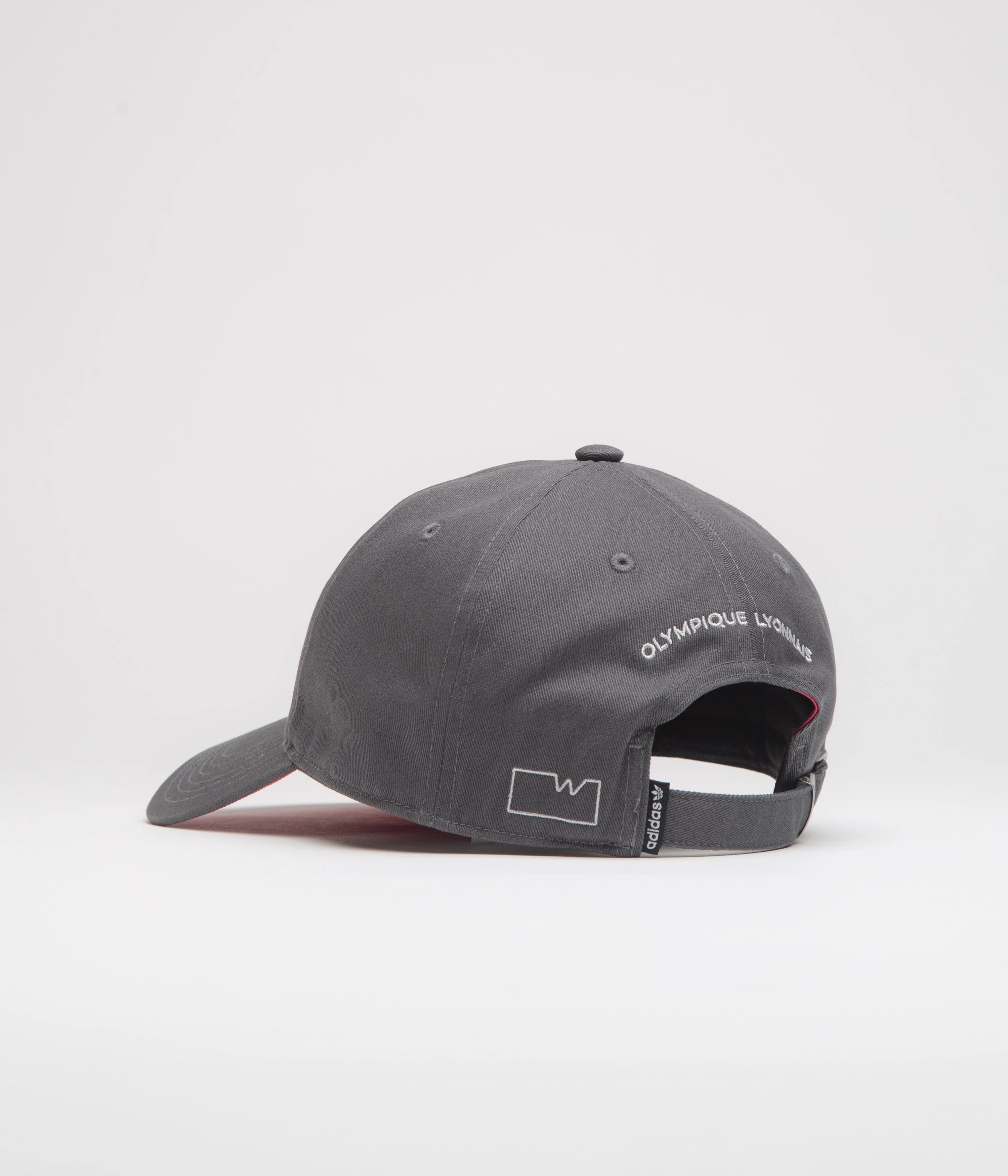 Adidas x Wall Street x Olympique Lyonnais Cap - Grey Five / Active Pink - Image 3