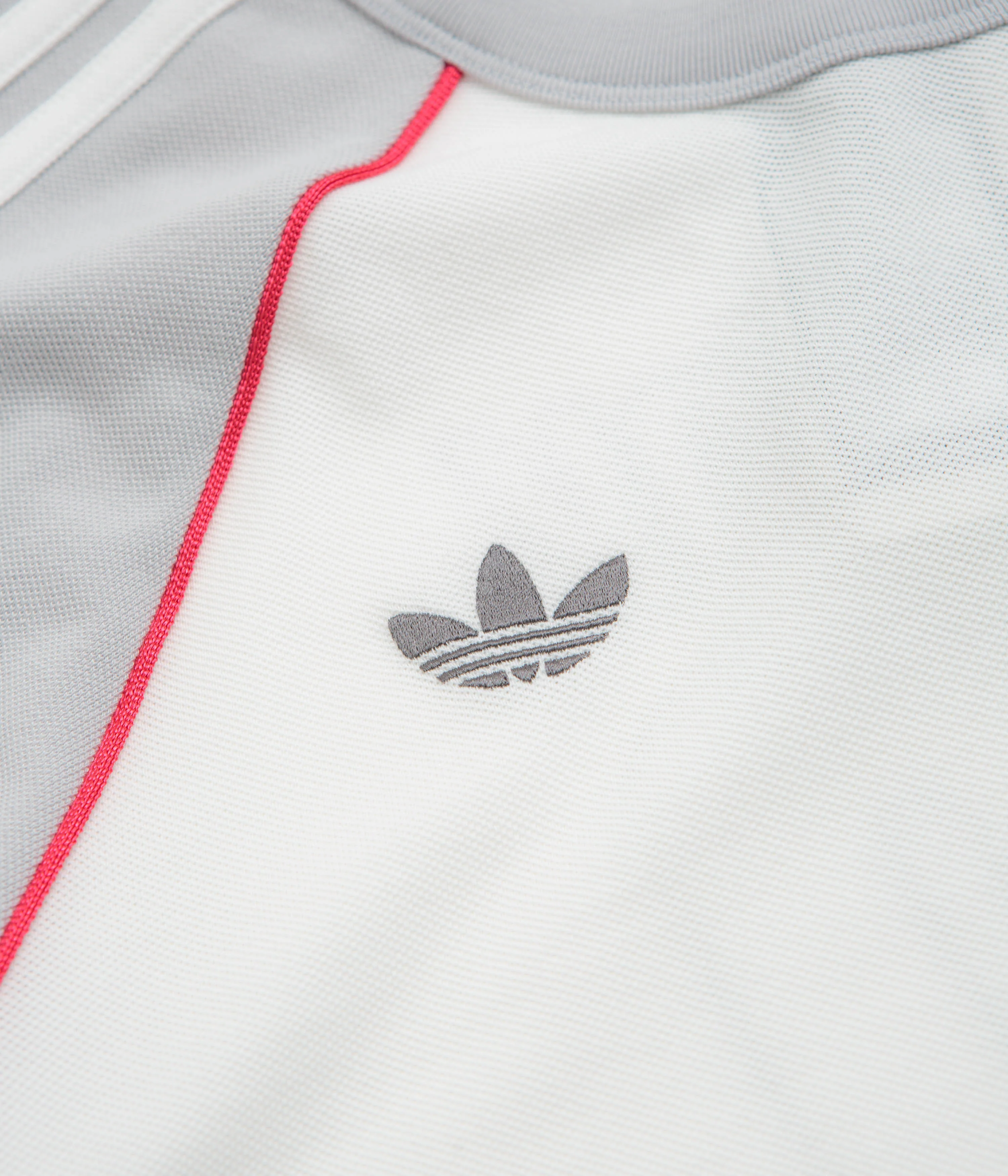 Adidas x Wall Street x Olympique Lyonnais Jersey - White / Solid Grey / Active Pink - Image 5