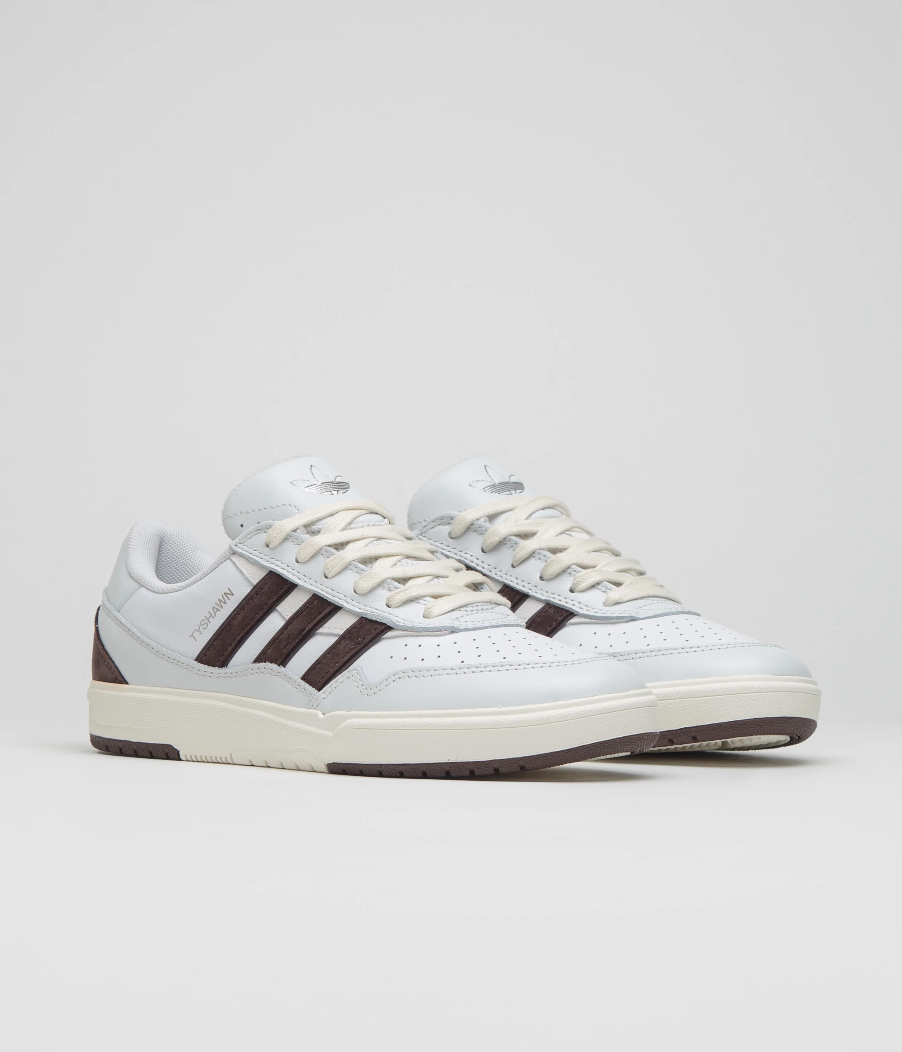 Adidas x Zach Saraceno Tyshawn II Shoes - Crystal White / Shadow Brown / Off White - Image 2