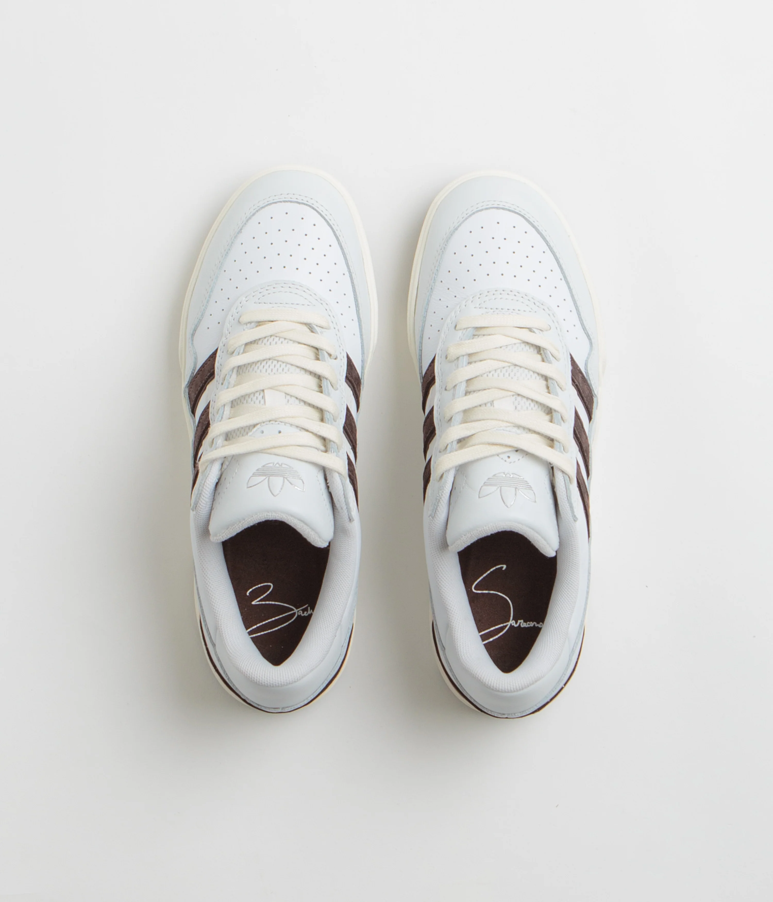 Adidas x Zach Saraceno Tyshawn II Shoes - Crystal White / Shadow Brown / Off White - Image 7