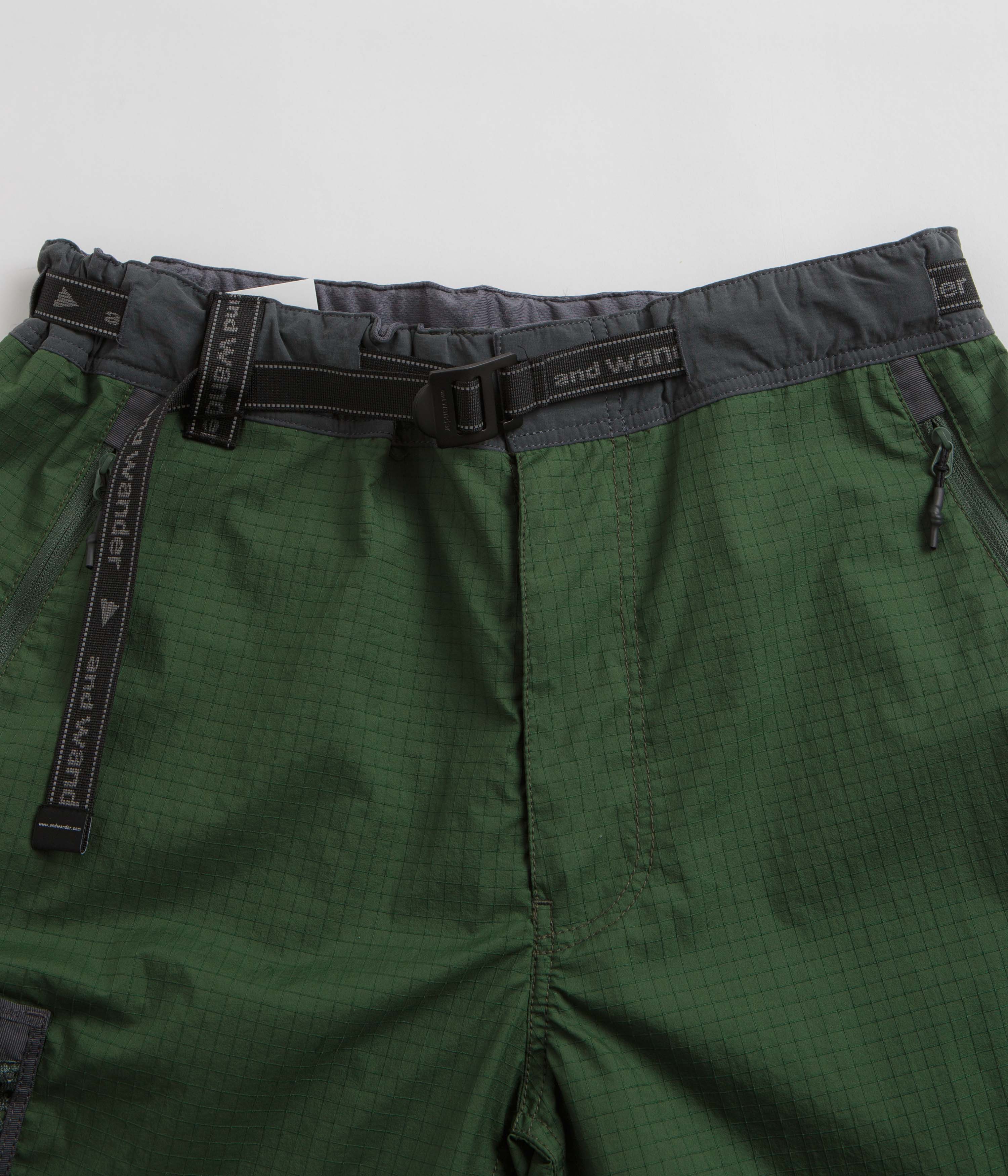 and wander Breath Rip Shorts - Green - Image 4