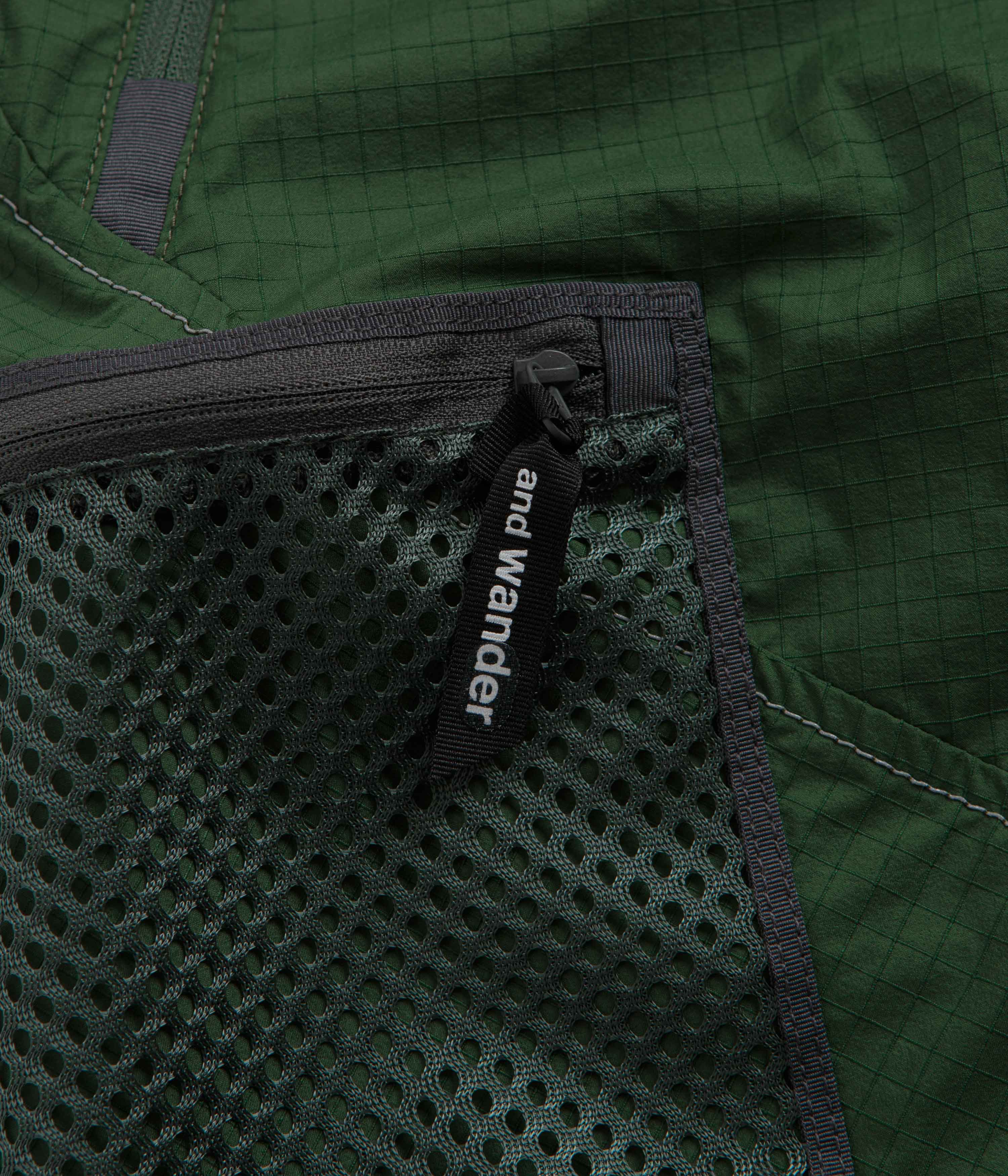 and wander Breath Rip Shorts - Green - Image 9