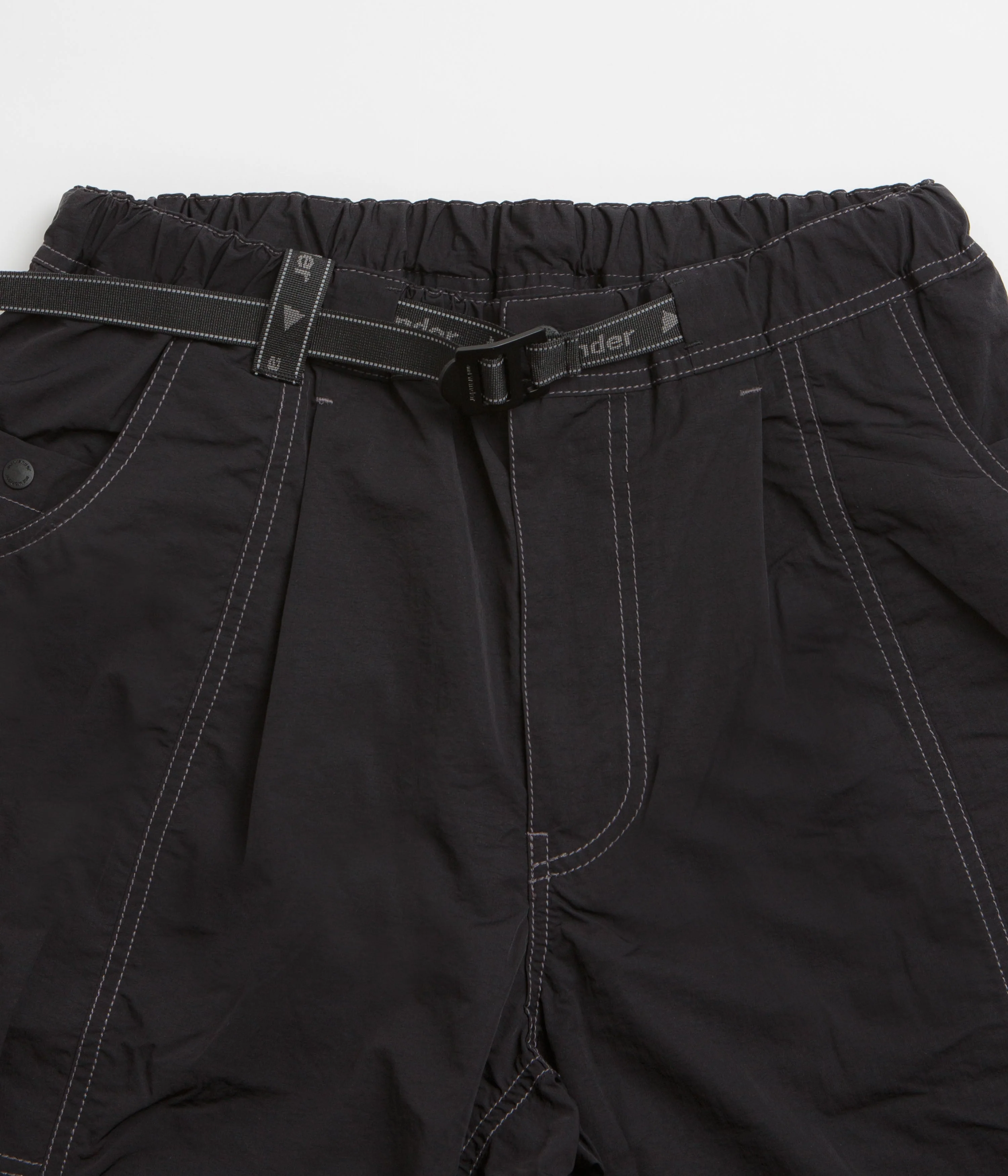 and wander Crinkled Nylon Pants - Black - Image 4