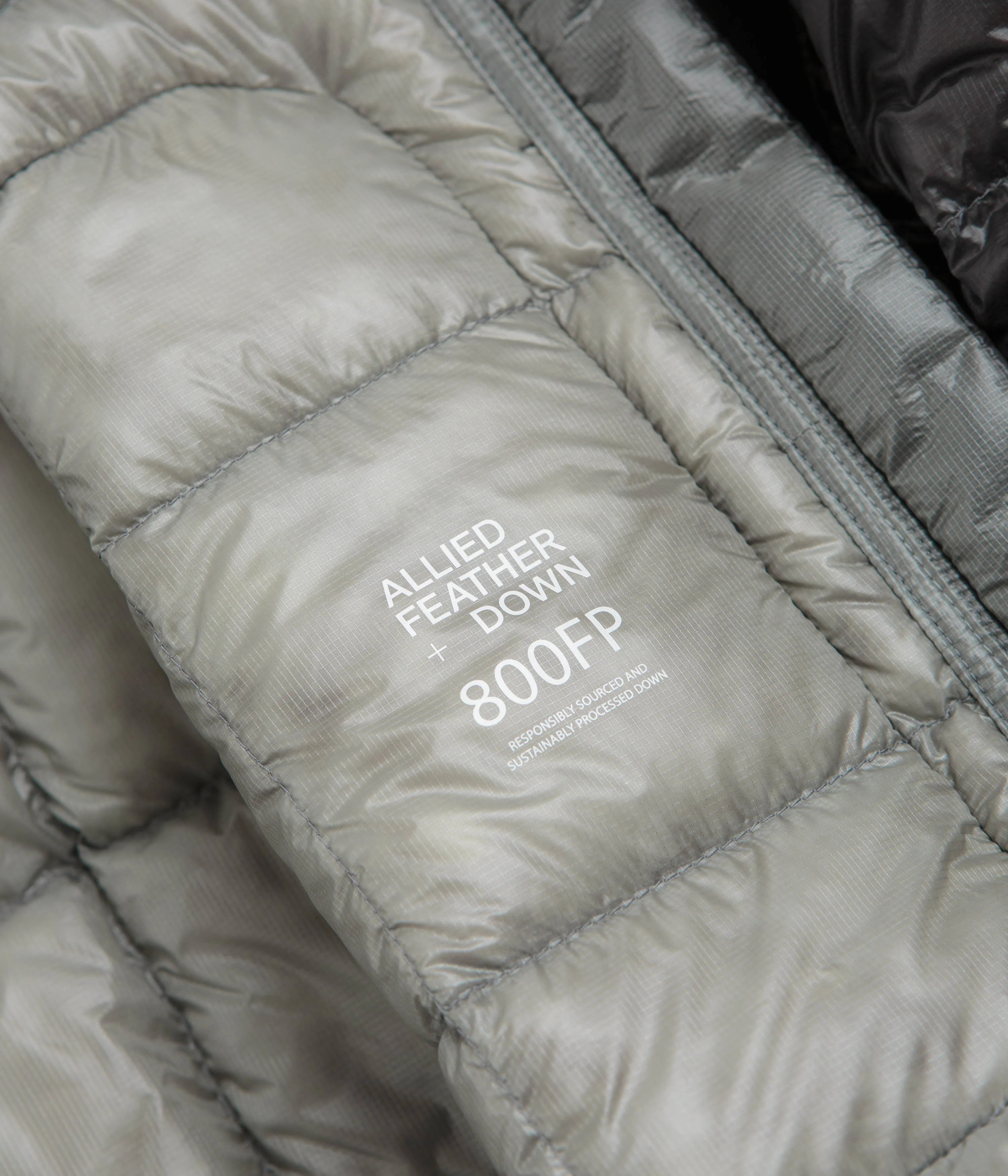 and wander Diamond Stitch Down Jacket - Grey - Image 5