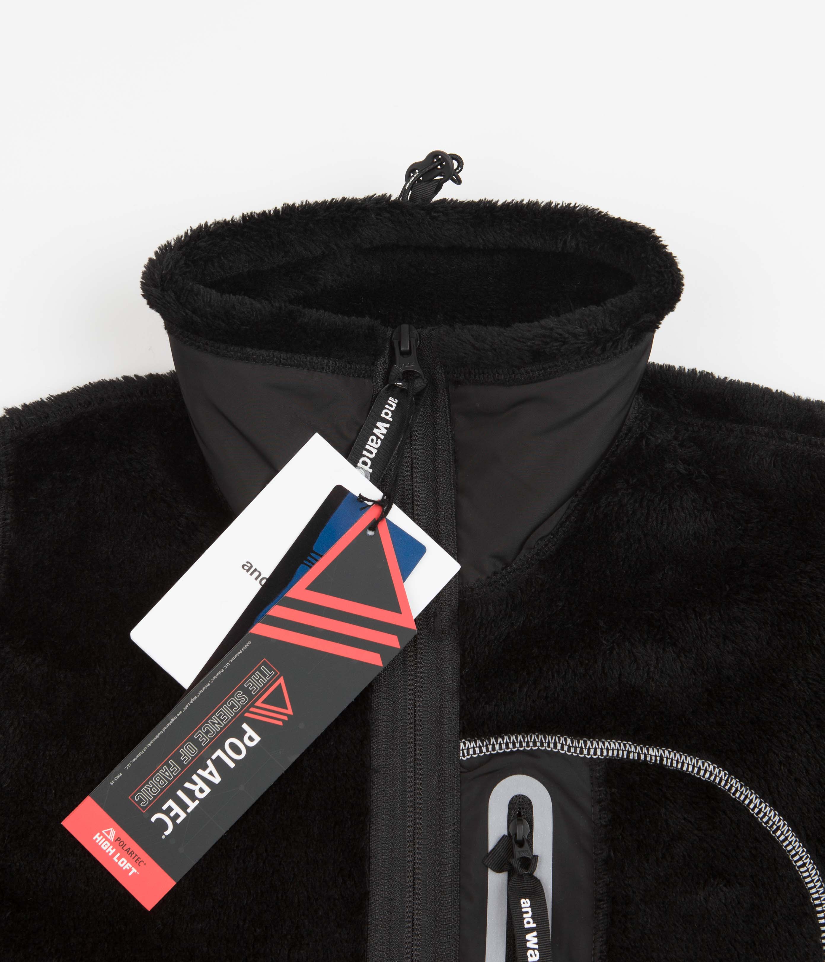 and wander High Loft Fleece - Black - Image 4