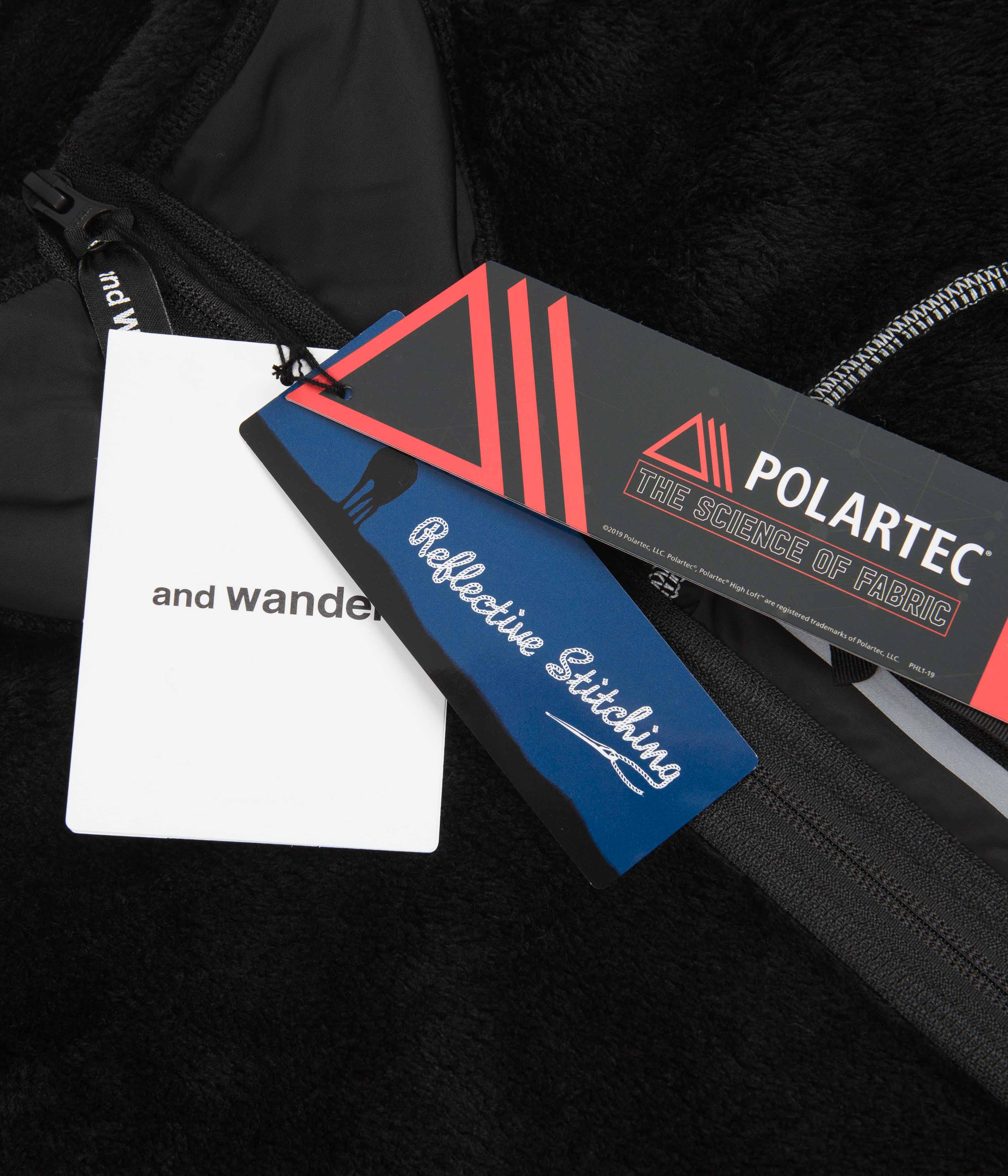 and wander High Loft Fleece - Black - Image 5